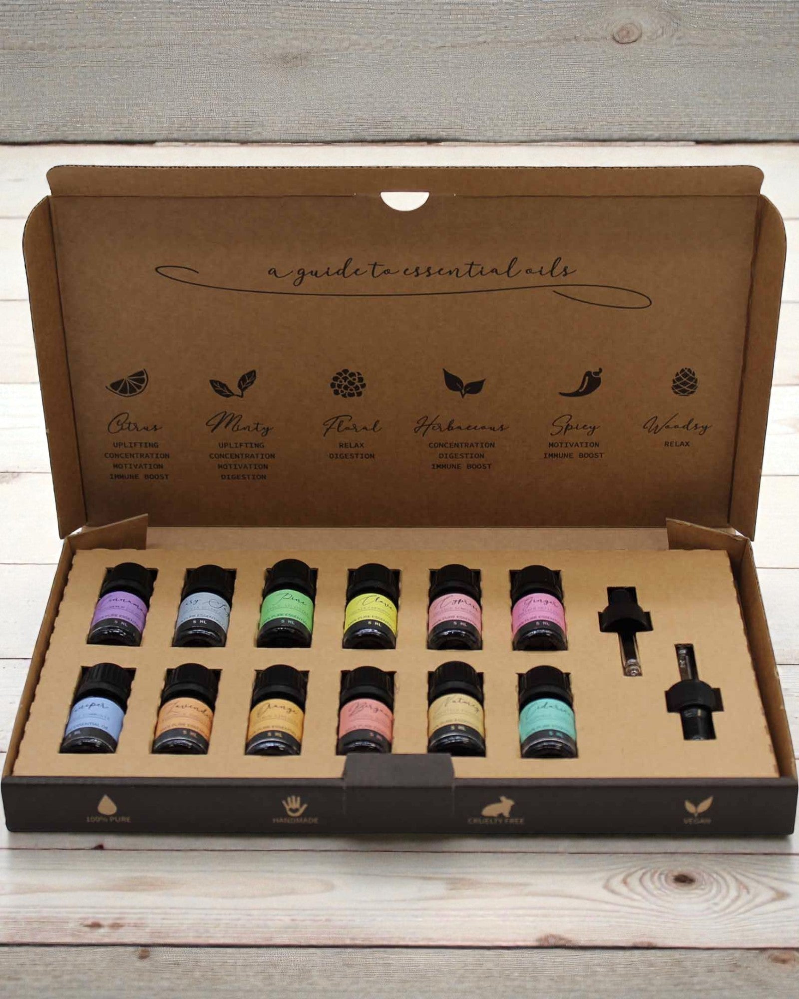 Φθινοπωρινή Αρμονία της Φύσης – Πολυτελές Σετ 12 Αιθέριων Ελαίων 5 ml με Σταγονόμετρα