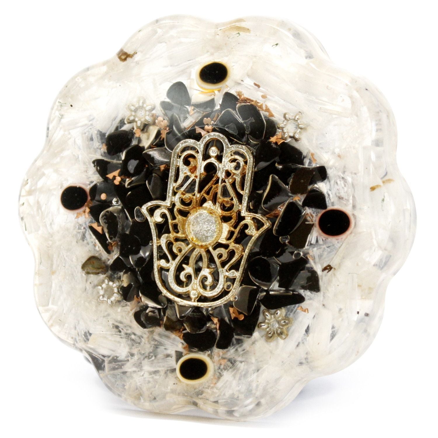 Orgonite Desk Power Pack Hamsa z Sellonitem