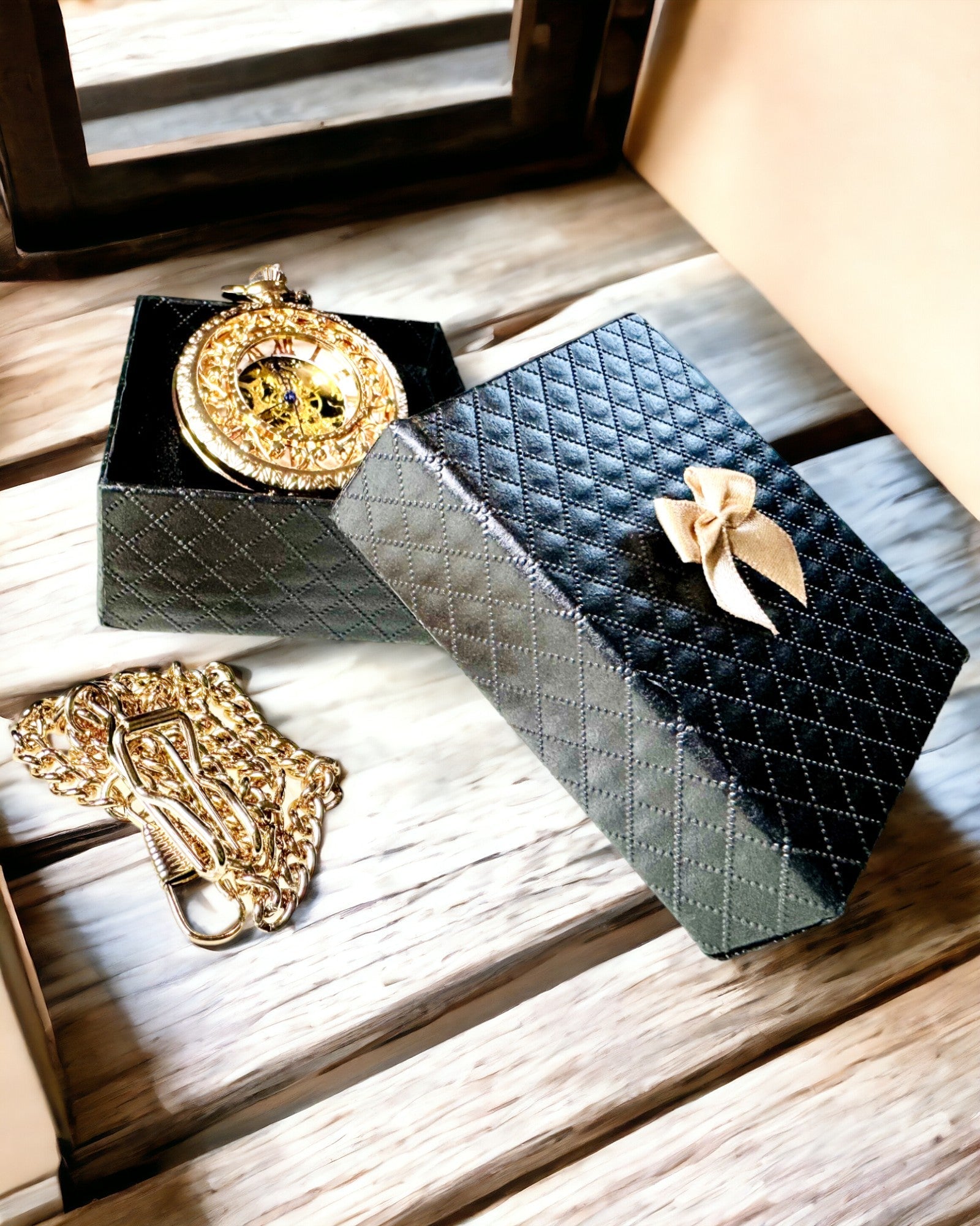 Ρολόι Τσέπης Vintage Στυλ με Διαφανή Καντράν και Σκελετωμένο Μηχανισμό