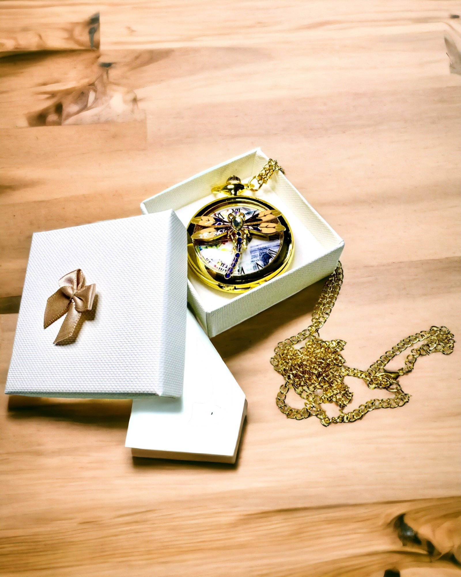 Κλασικό Ρολόι Τσέπης Vintage με Διαφανές Κάλυμμα