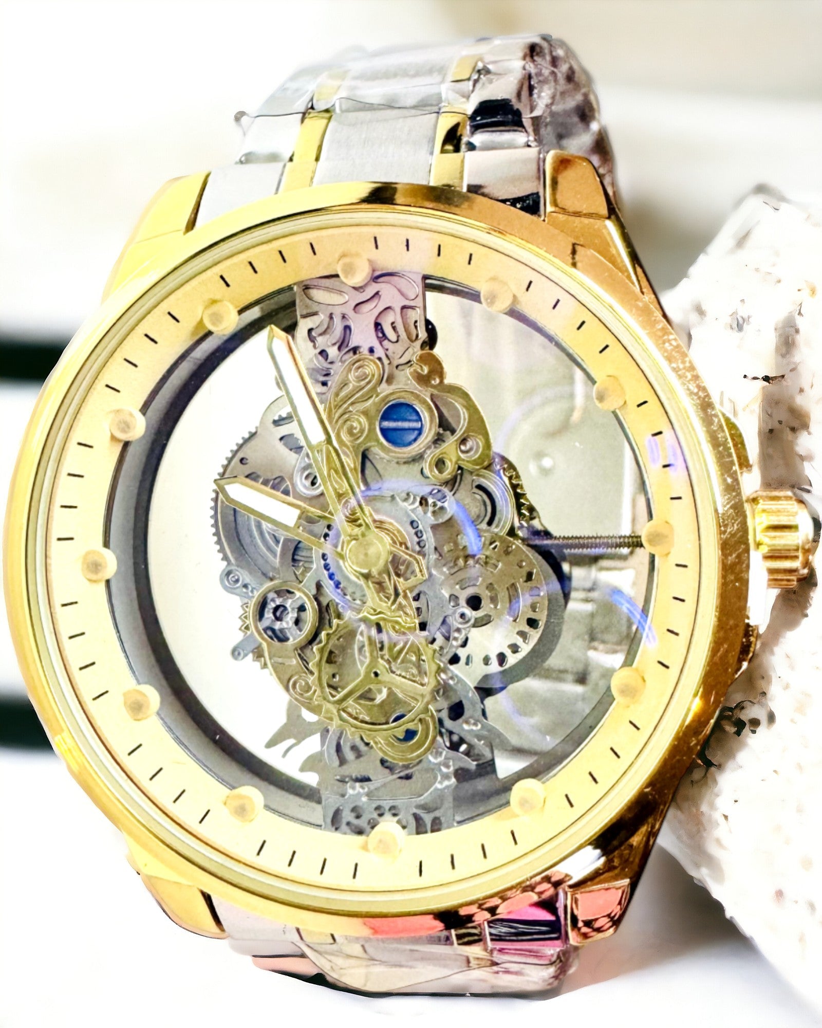 Ανδρικό Ρολόι Χαλαζία "Vision Sport" – Διπλής Όψης Διαφανές από Αλουμίνιο