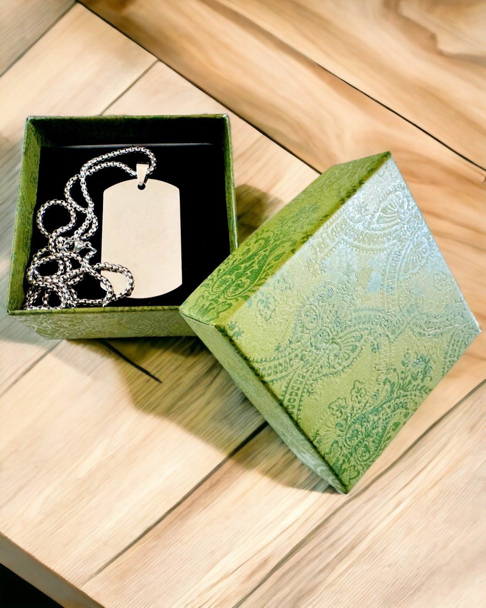 Κολιέ με Dog Tag "Τρεις Αποχρώσεις Στυλ" - Ταυτότητα - Κομψό Μενταγιόν από Ανοξείδωτο Ατσάλι με Δυνατότητα Χάραξης