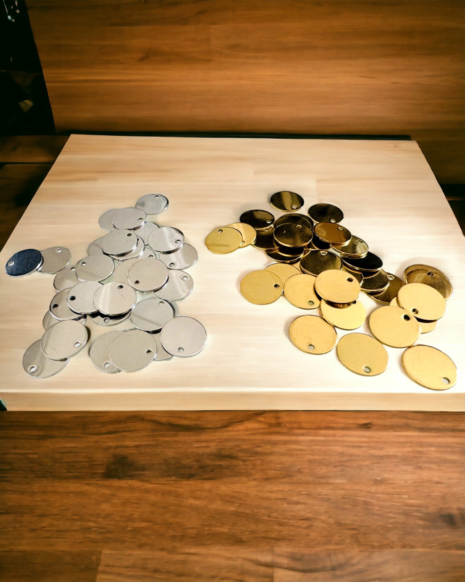 Στρογγυλό Κρεμαστό από Ανοξείδωτο Ατσάλι για δώρο με δυνατότητα Προσωποποίησης, χάραξης