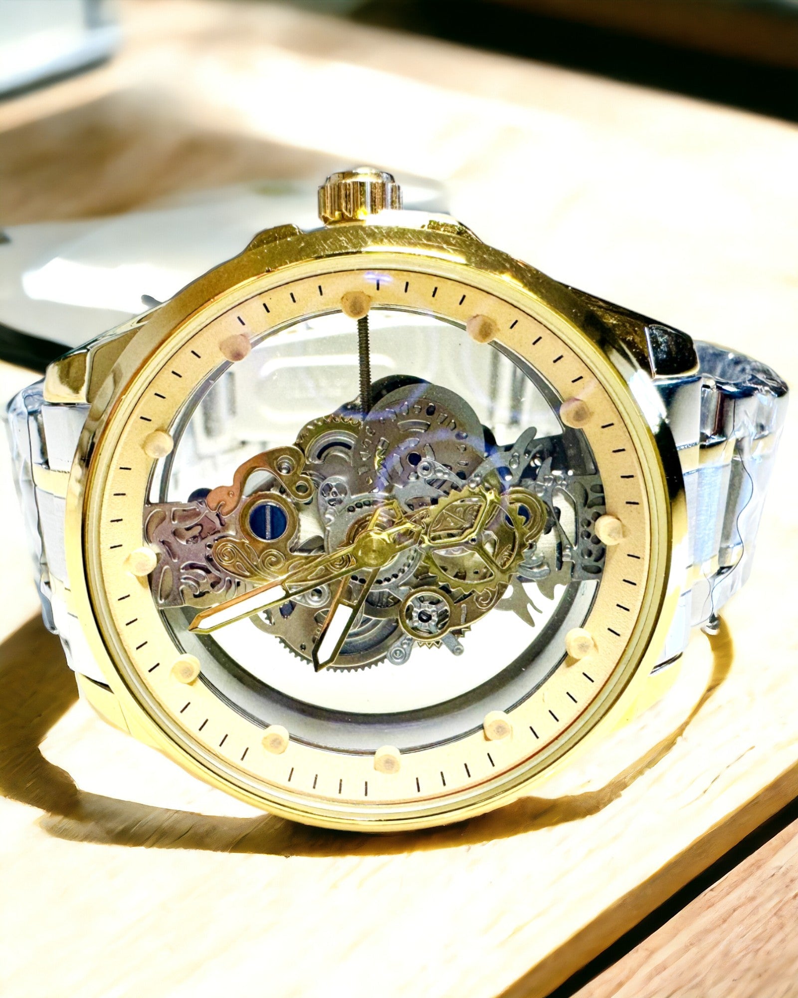 Ανδρικό Ρολόι Χαλαζία "Vision Sport" – Διπλής Όψης Διαφανές από Αλουμίνιο