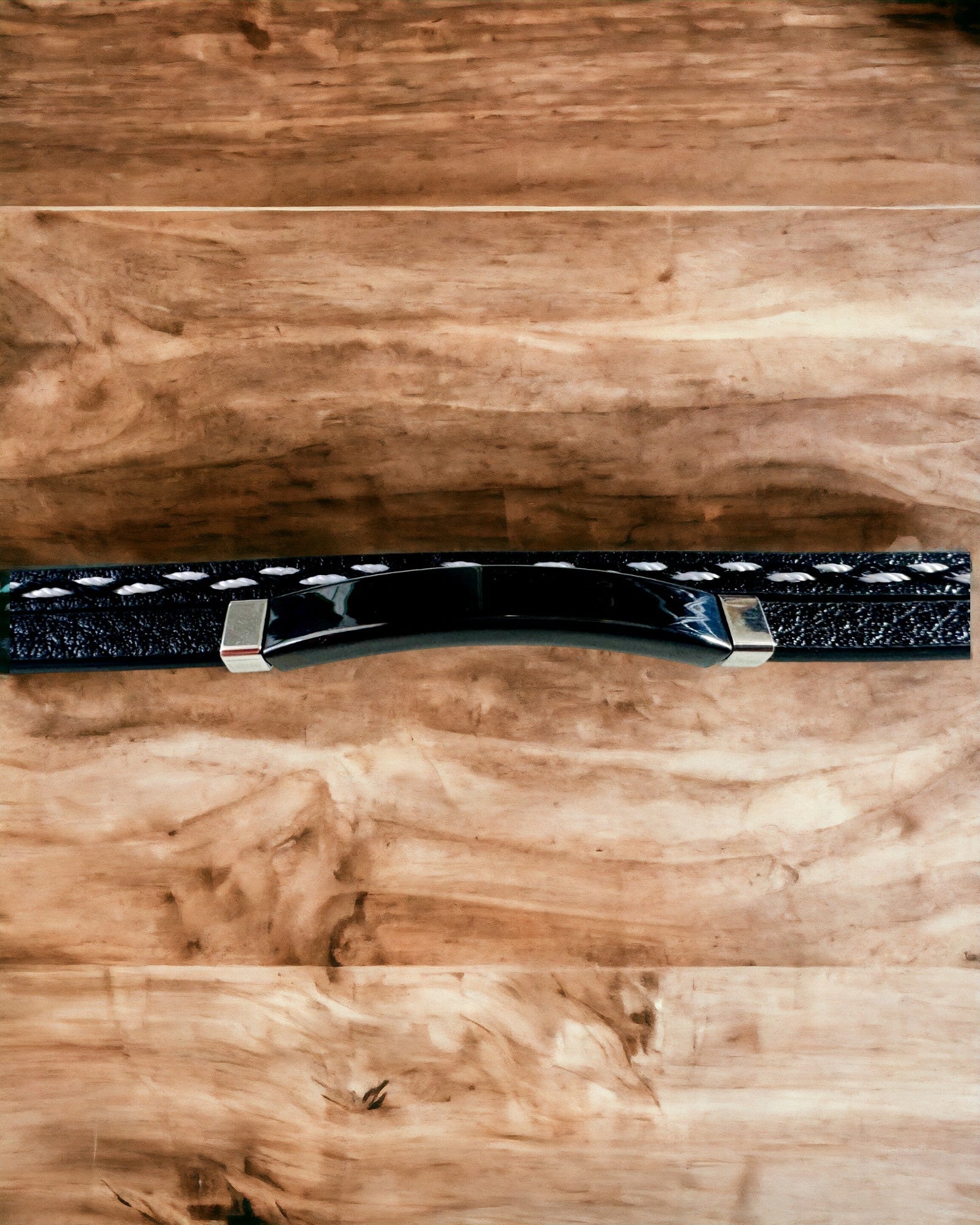 Αθλητικό Βραχιόλι από PU Δέρμα και Ανοξείδωτο Ατσάλι με Δυνατότητα Χάραξης – 3 Χρώματα