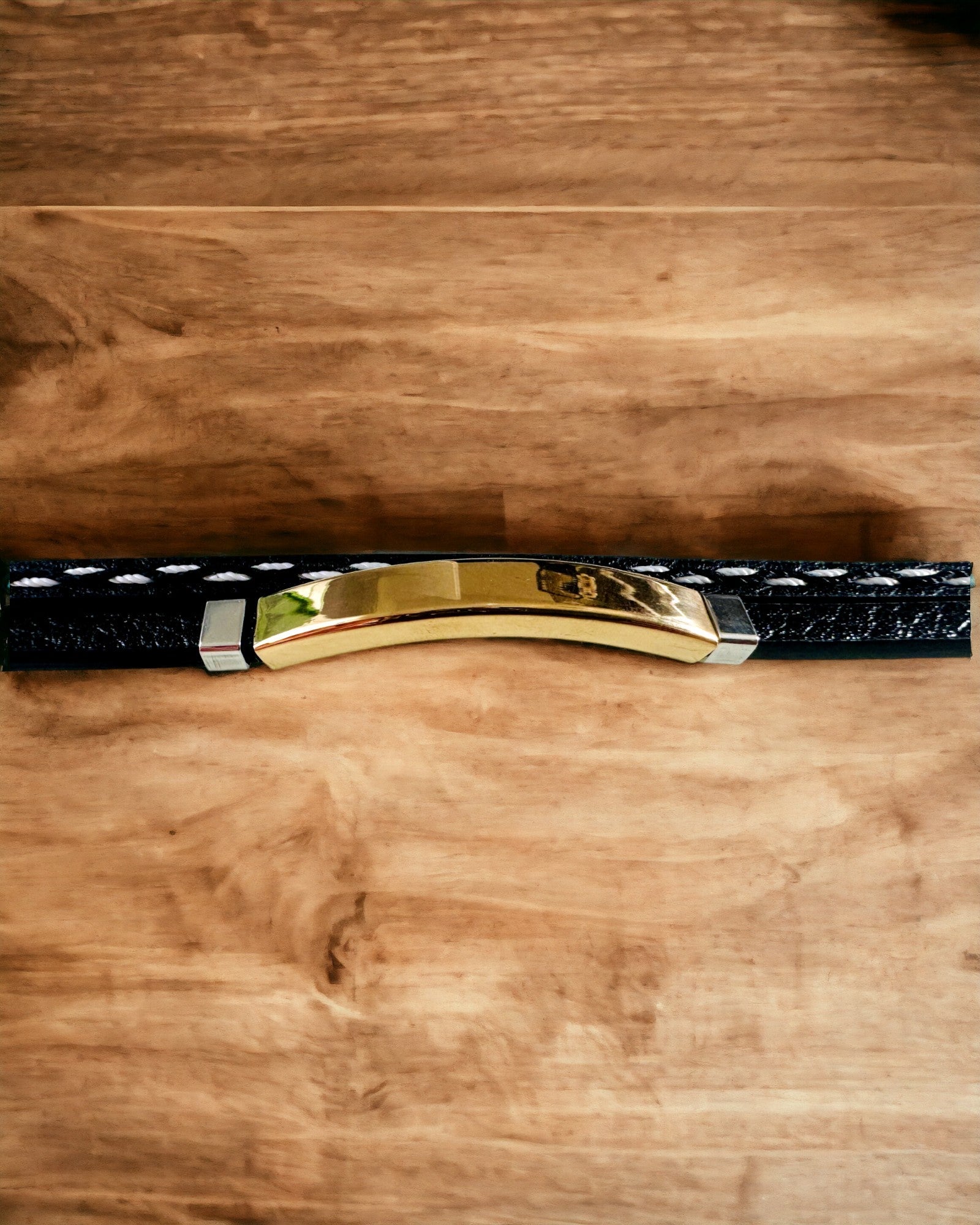 Αθλητικό Βραχιόλι από PU Δέρμα και Ανοξείδωτο Ατσάλι με Δυνατότητα Χάραξης – 3 Χρώματα