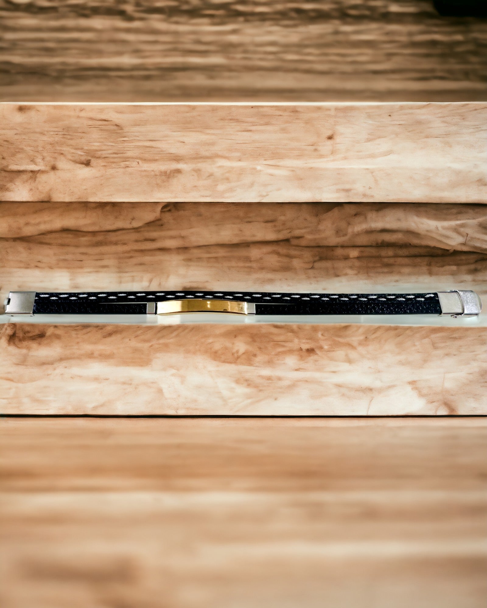 Αθλητικό Βραχιόλι από PU Δέρμα και Ανοξείδωτο Ατσάλι με Δυνατότητα Χάραξης – 3 Χρώματα