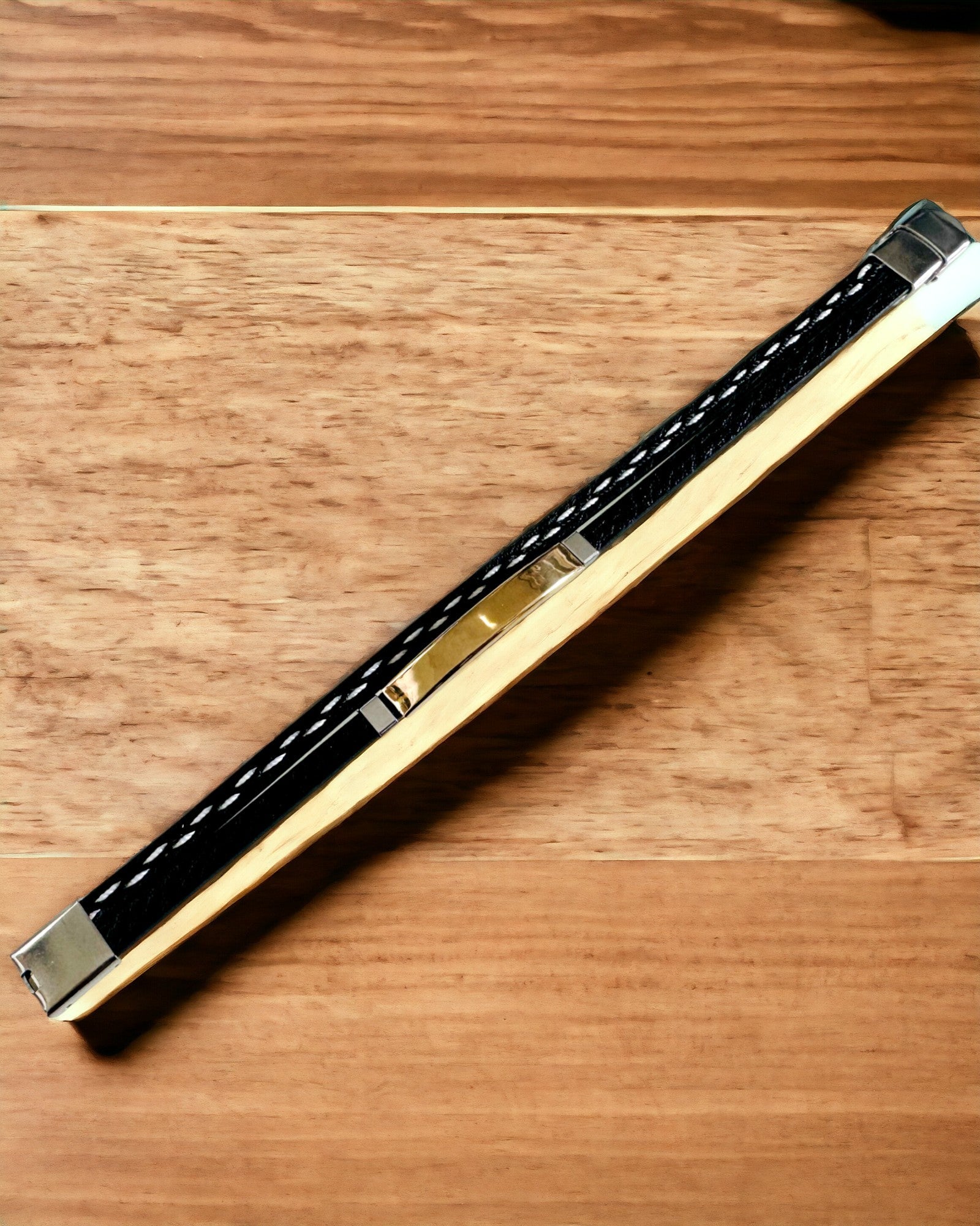 Αθλητικό Βραχιόλι από PU Δέρμα και Ανοξείδωτο Ατσάλι με Δυνατότητα Χάραξης – 3 Χρώματα