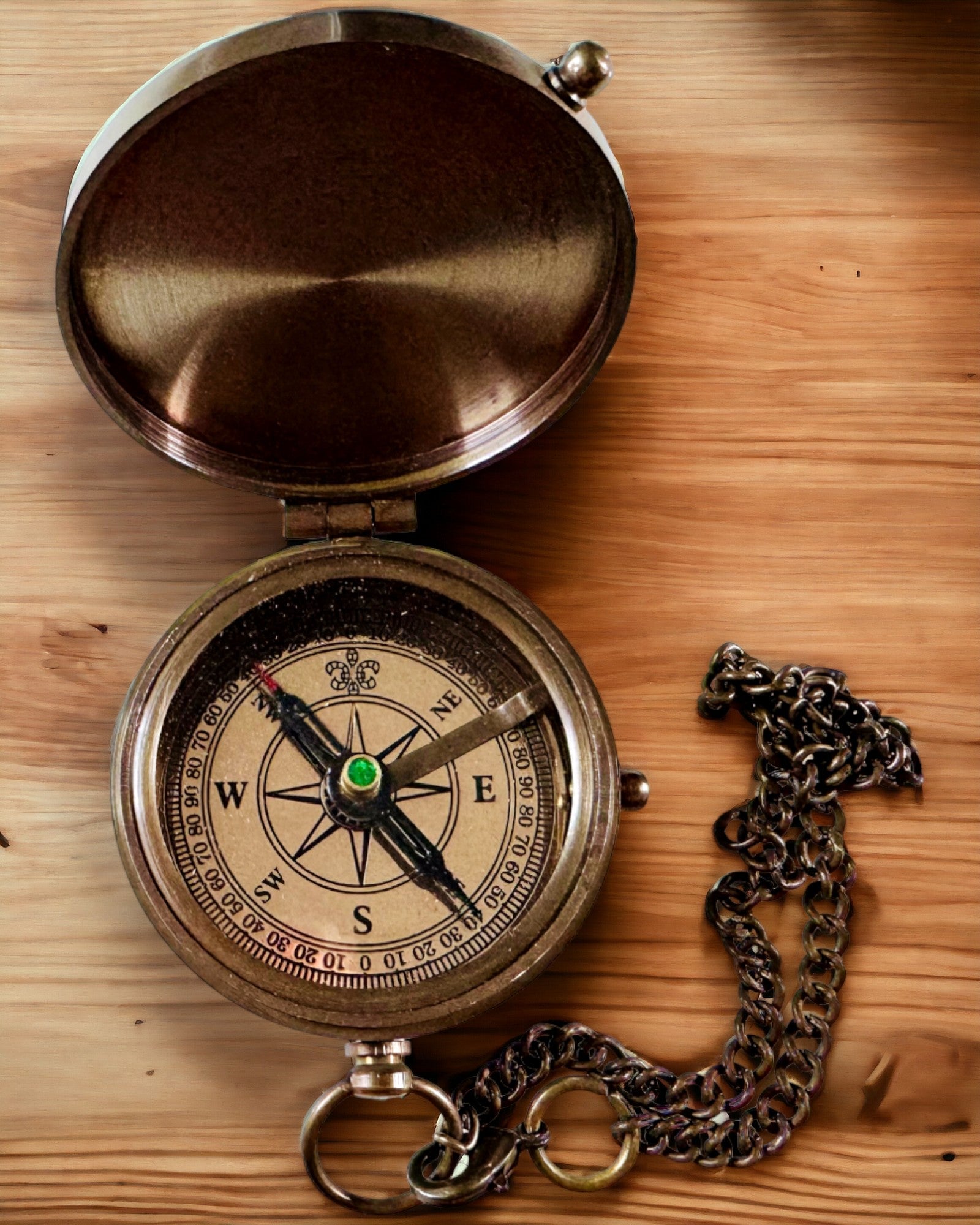 Κομπάς Ινδικός Οδυσσέας – Ρετρό Εξερευνητή Κόσμημα - δυνατότητα χάραξης