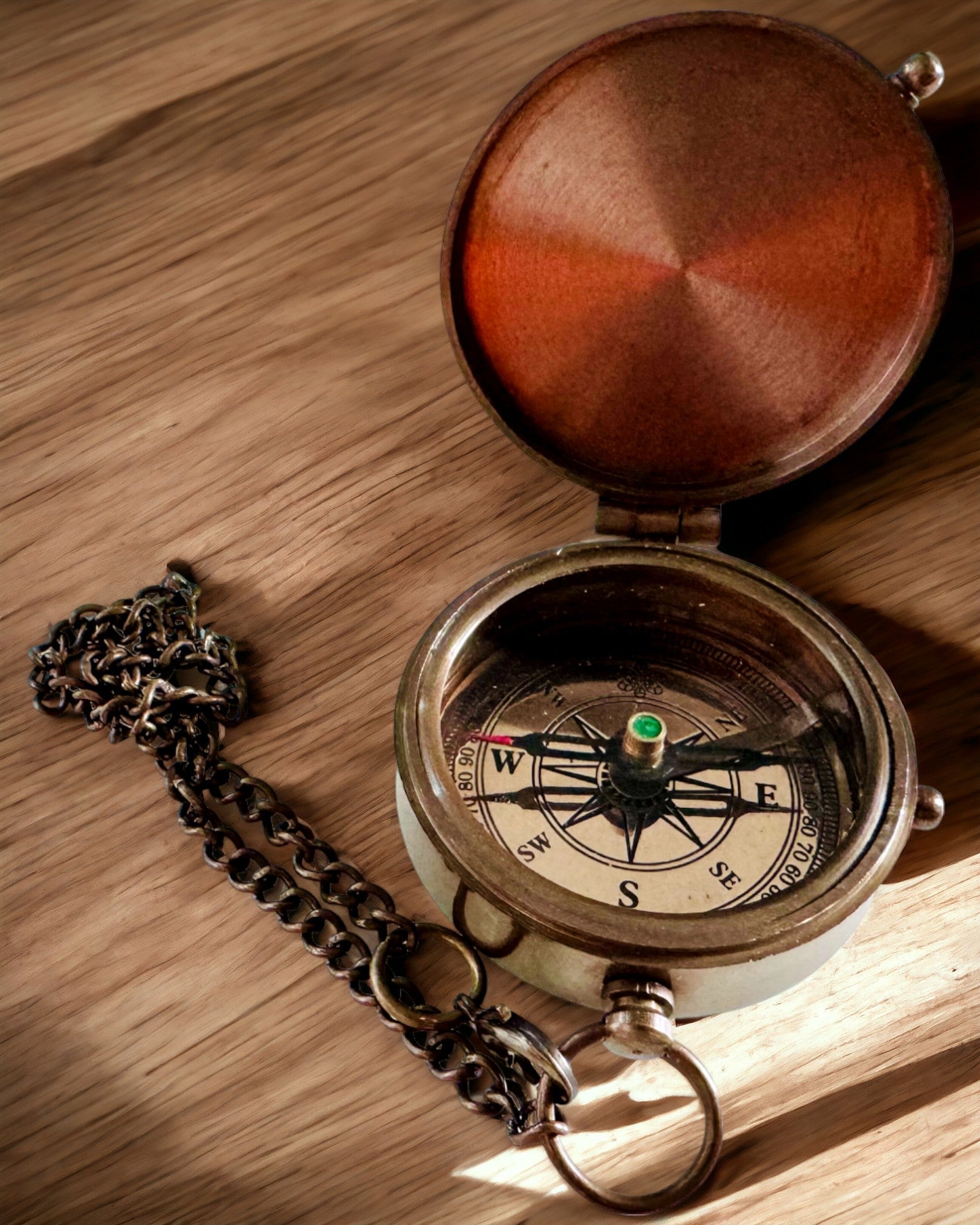 Κομπάς Ινδικός Οδυσσέας – Ρετρό Εξερευνητή Κόσμημα - δυνατότητα χάραξης