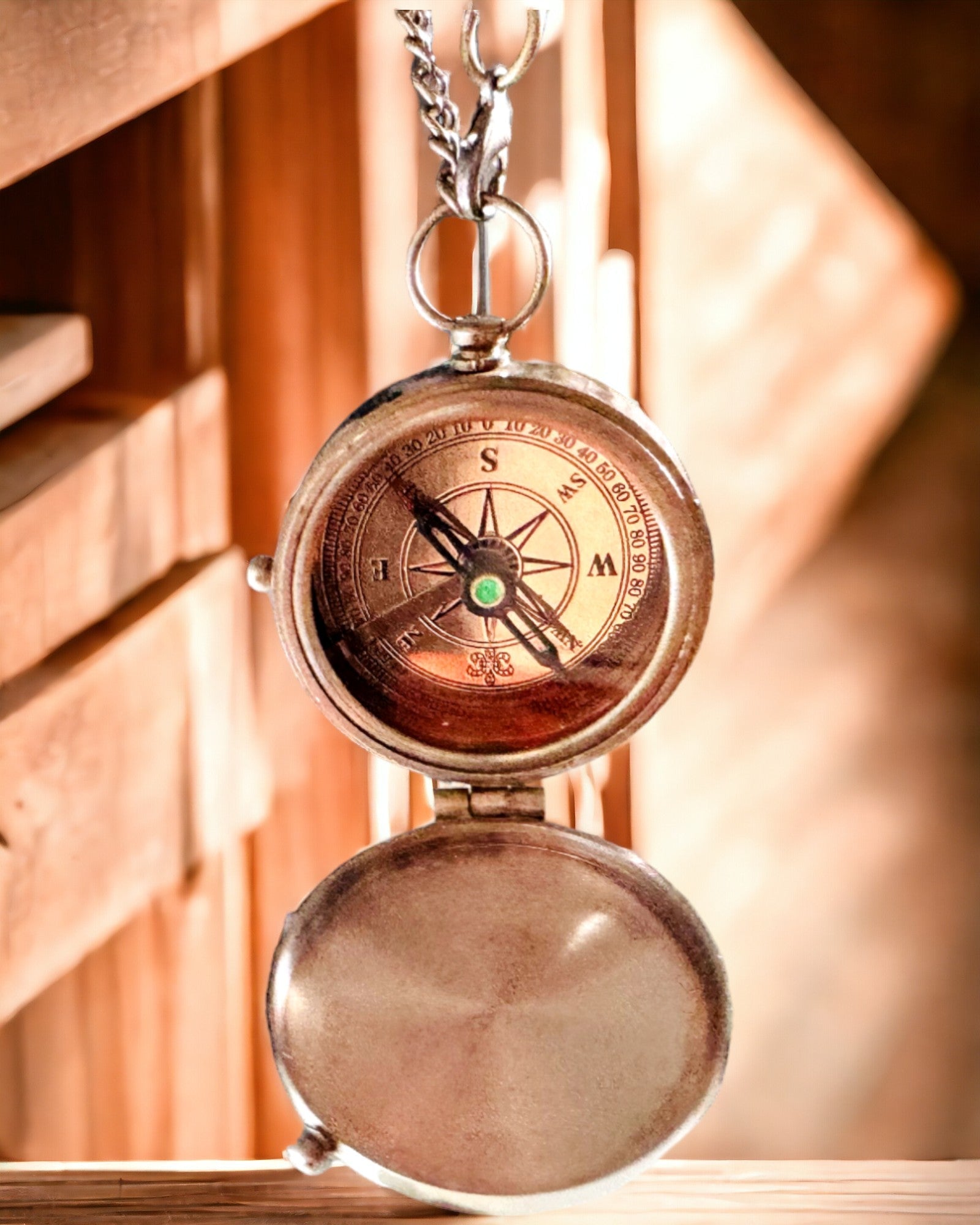 Κομπάς Ινδικός Οδυσσέας – Ρετρό Εξερευνητή Κόσμημα - δυνατότητα χάραξης