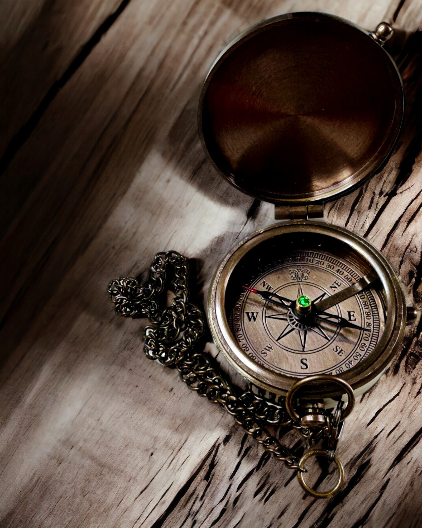 Κομπάς Ινδικός Οδυσσέας – Ρετρό Εξερευνητή Κόσμημα - δυνατότητα χάραξης