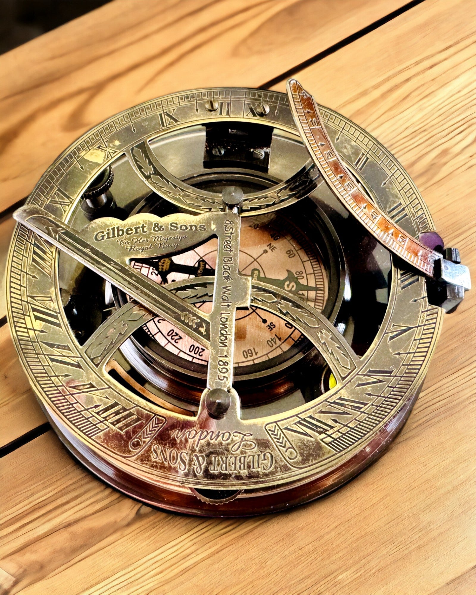 Αρχαία Premium Πυξίδα Πλοήγησης με Δυνατότητα Χάραξης – Χειροποίητη