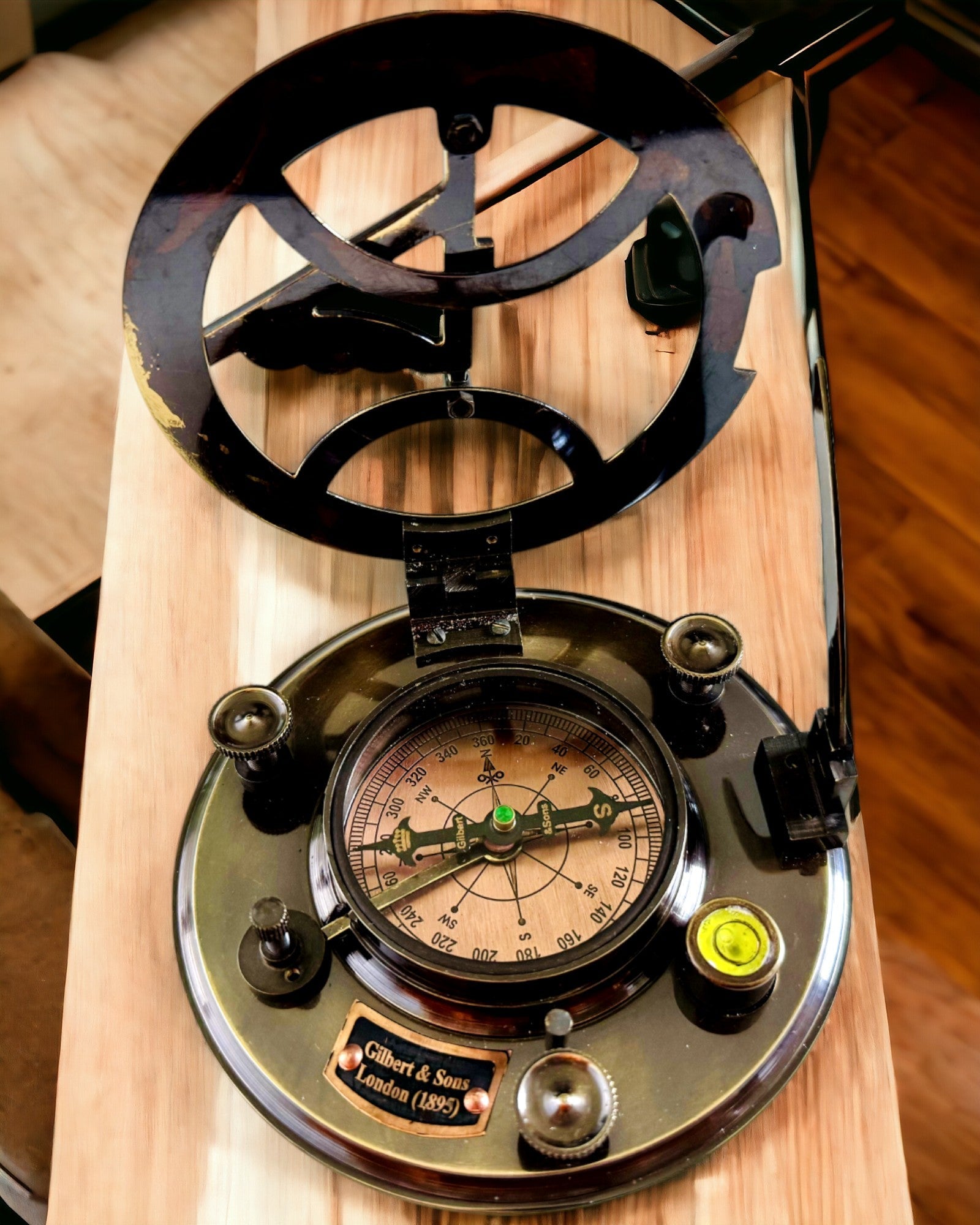 Αρχαία Premium Πυξίδα Πλοήγησης με Δυνατότητα Χάραξης – Χειροποίητη