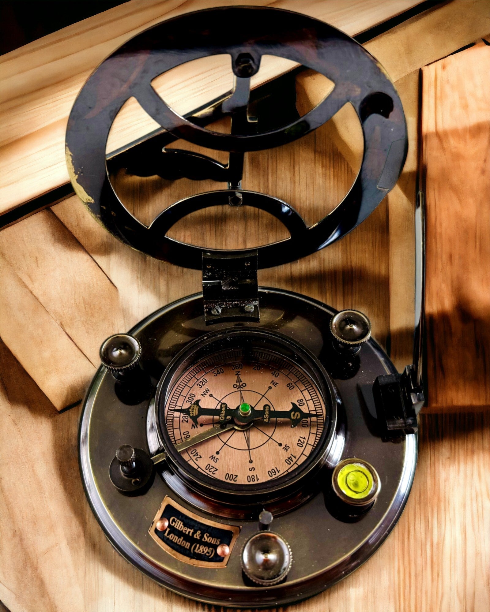 Αρχαία Premium Πυξίδα Πλοήγησης με Δυνατότητα Χάραξης – Χειροποίητη