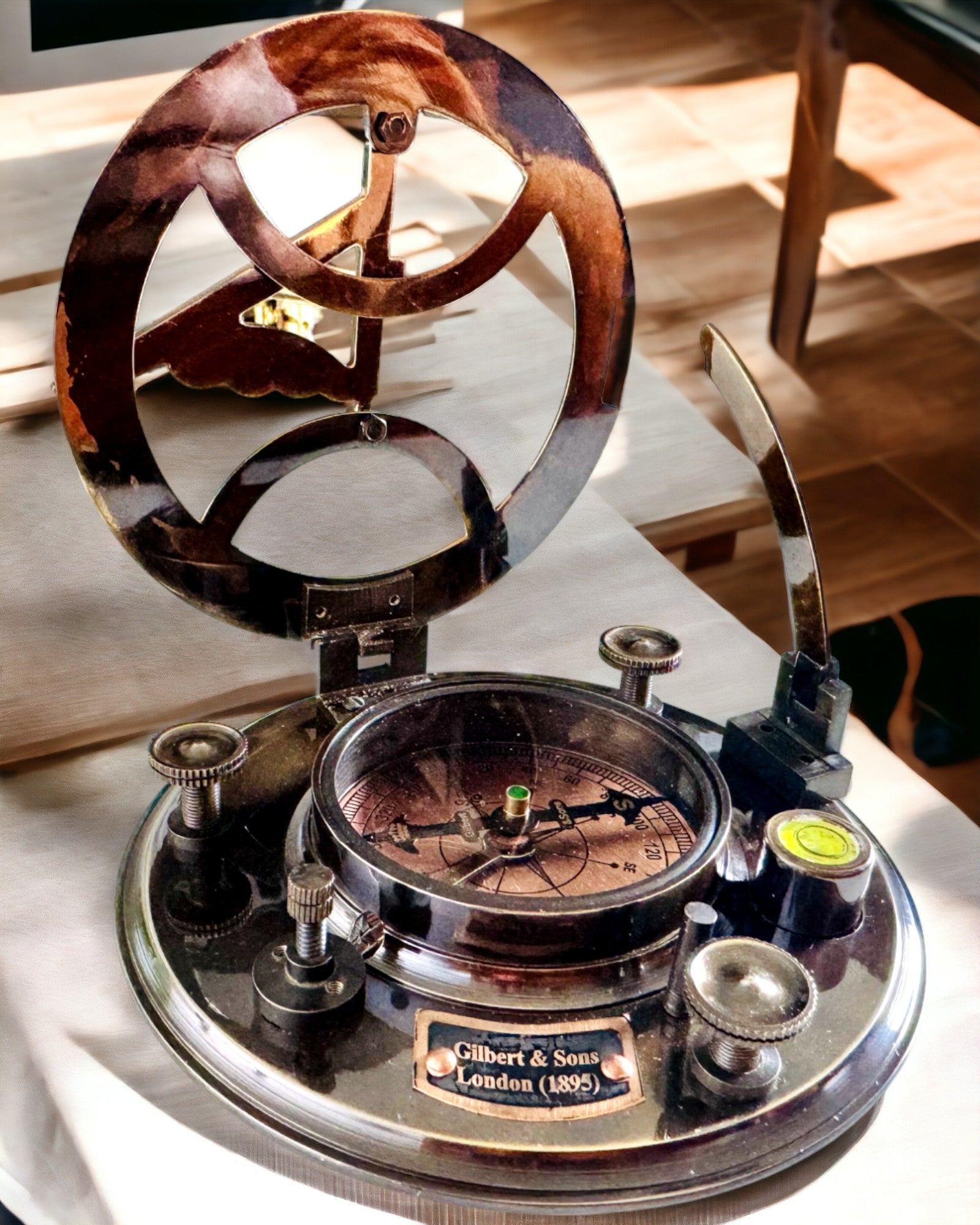 Αρχαία Premium Πυξίδα Πλοήγησης με Δυνατότητα Χάραξης – Χειροποίητη