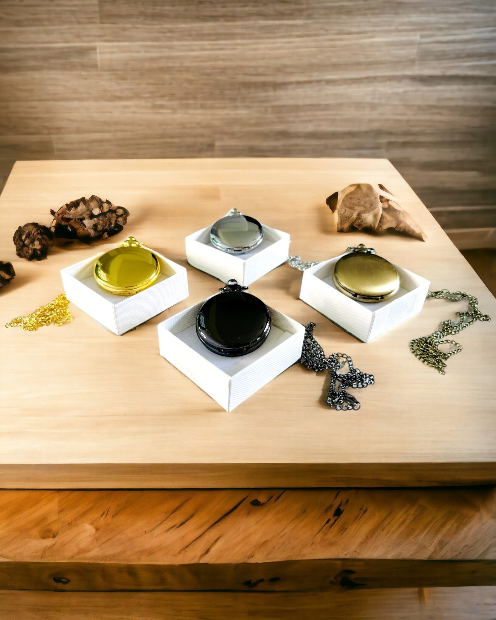 Χρυσό Ρολόι Τσέπης Vintage Στυλ με Δυνατότητα Χαρακτικής