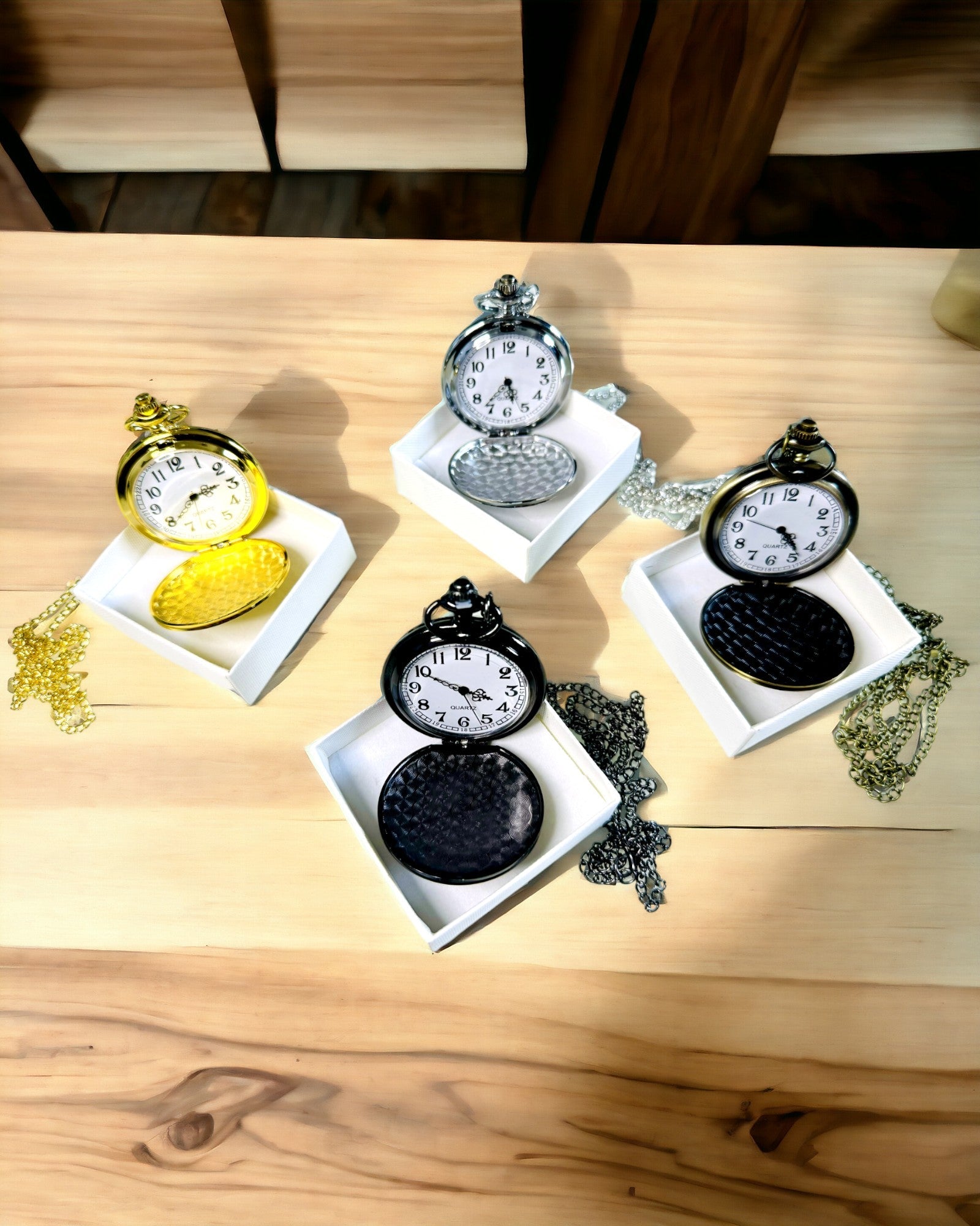 Χρυσό Ρολόι Τσέπης Vintage Στυλ με Δυνατότητα Χαρακτικής