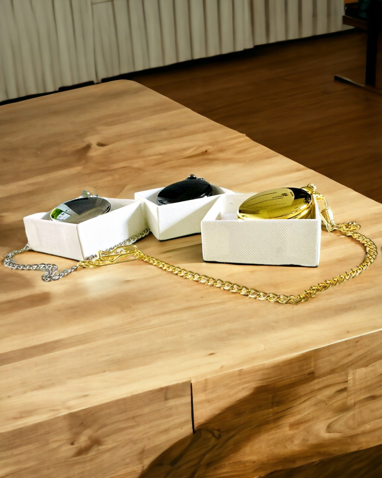 Χρυσό Χρώμα Τσέπης Ρολόι με Δυνατότητα Χαρακτικής