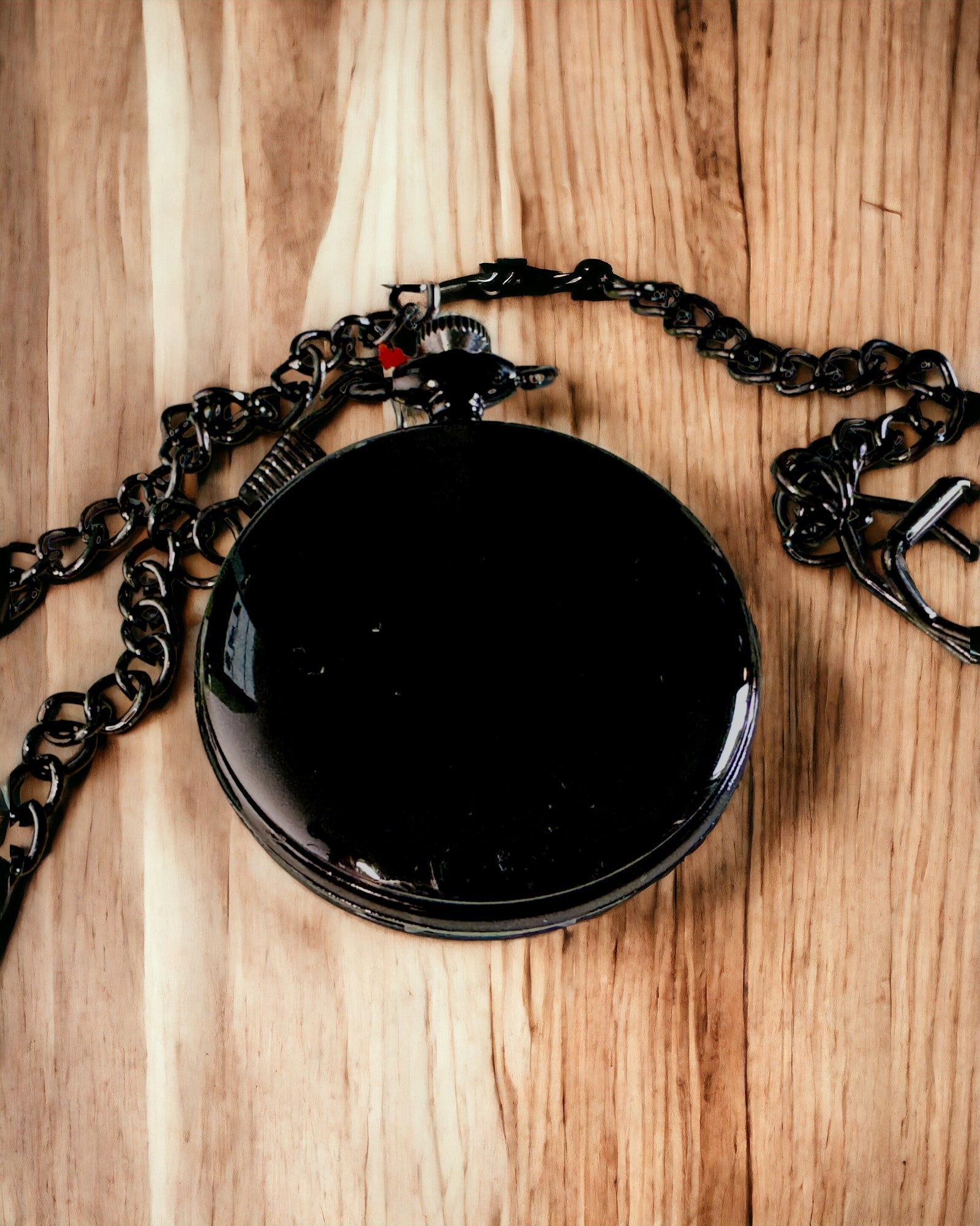 Μαύρο ρολόι τσέπης "Elegancja Czasu" με δυνατότητα εξατομίκευσης