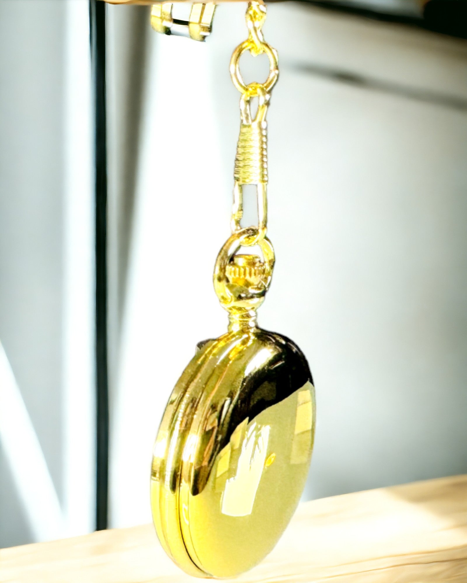 Χρυσό Χρώμα Τσέπης Ρολόι με Δυνατότητα Χαρακτικής