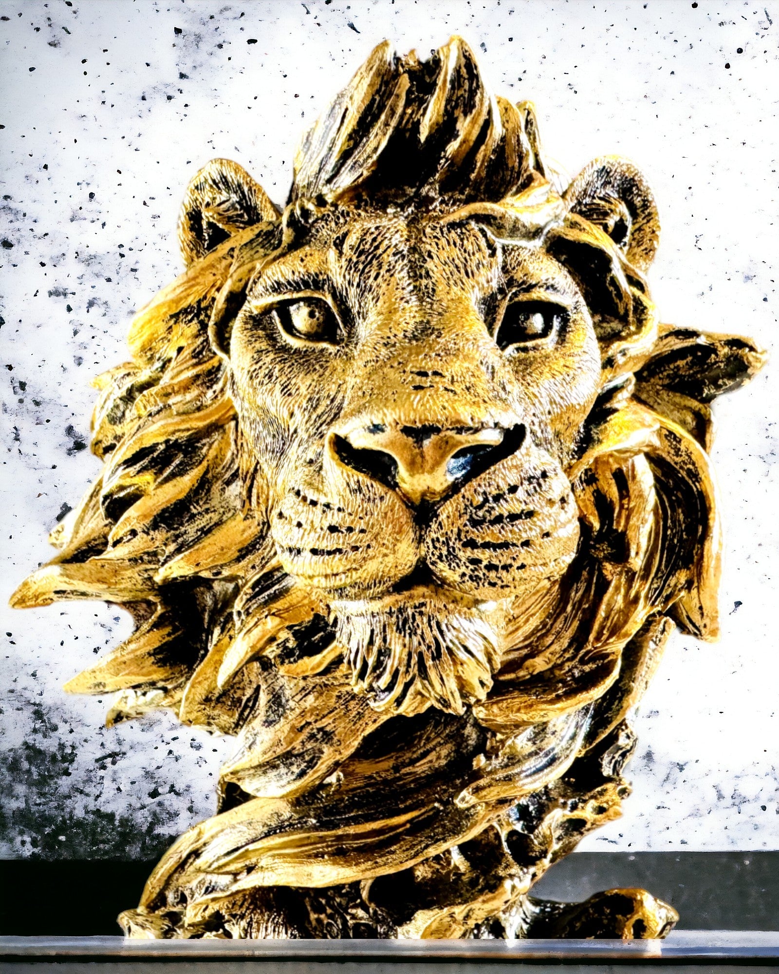 Λιοντάρι Βασιλικό - Μεγαλοπρεπής Διακοσμητική Φιγούρα με Δυνατότητα Χαρακτικής, 2 επιλογές χρωμάτων, για δώρο