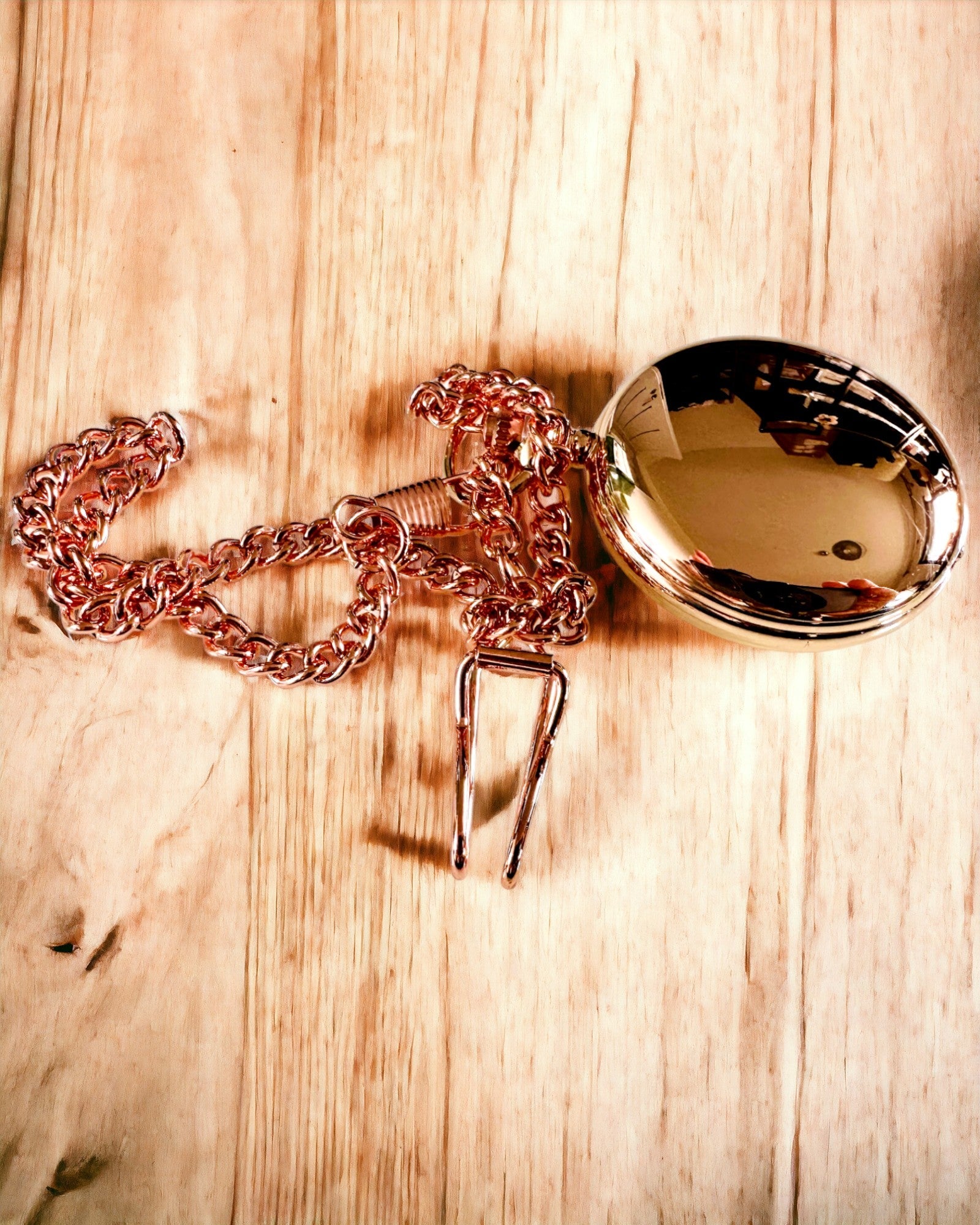 Κλασικού Στυλ Τσέπης Ρολόι – Ροζ Χρυσό, Κομψότητα Vintage