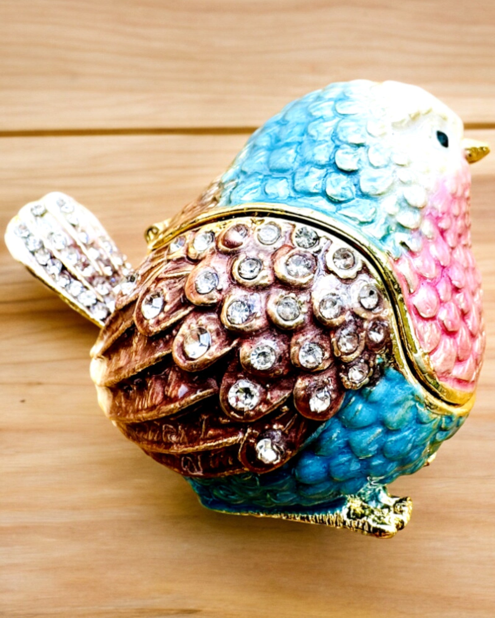 Χρωματιστό Σπουργίτι με Χάραξη - Χαριτωμένο Κρυψώνα για Θησαυρούς