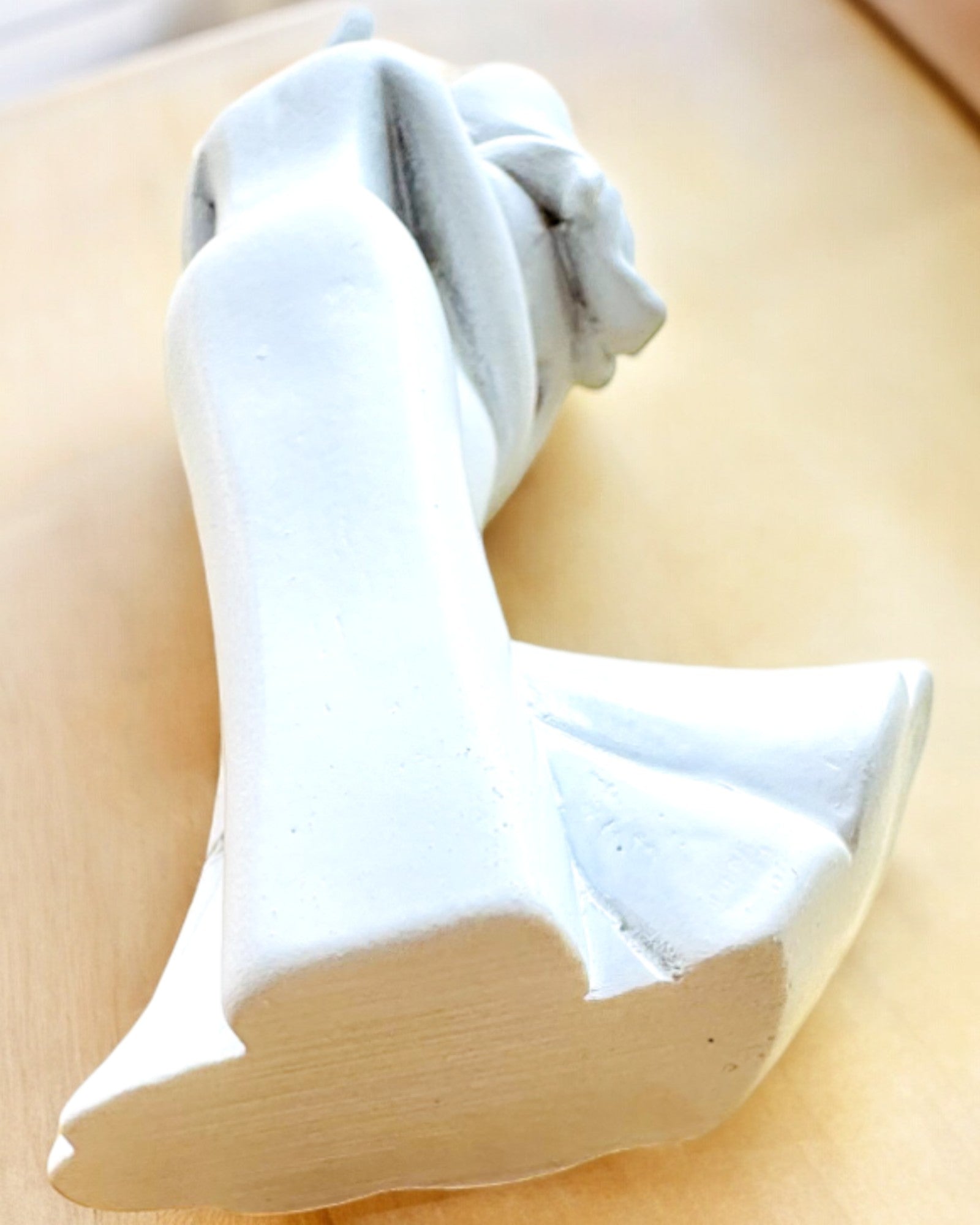 Κομψή Σύνδεση - Μικρό Διακοσμητικό Αγαλματίδιο με Δυνατότητα Χάραξης - χρώμα λευκό