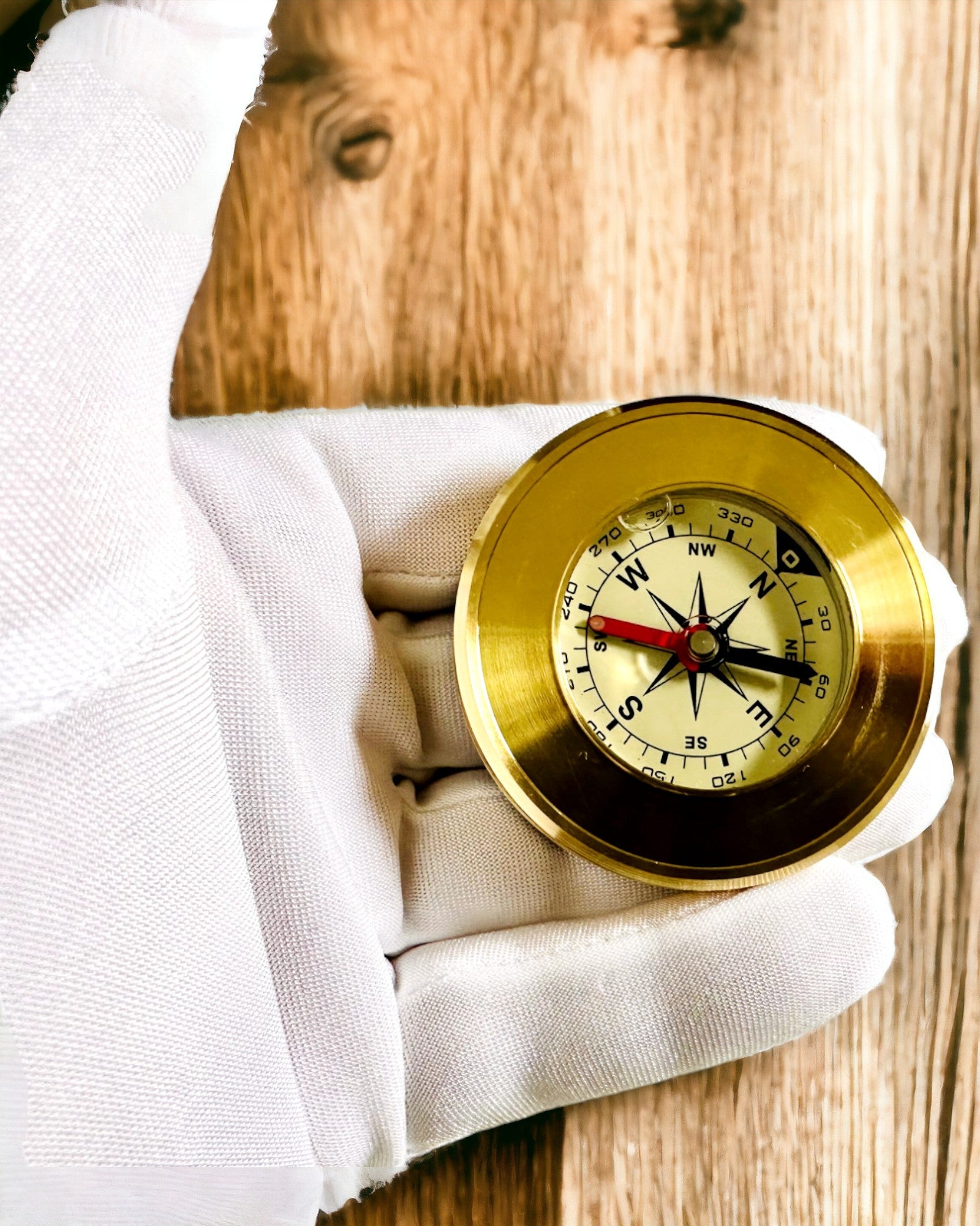 Ορειχάλκινη Πυξίδα με Δυνατότητα Χάραξης, Κλασικός Σχεδιασμός – 5 εκ.