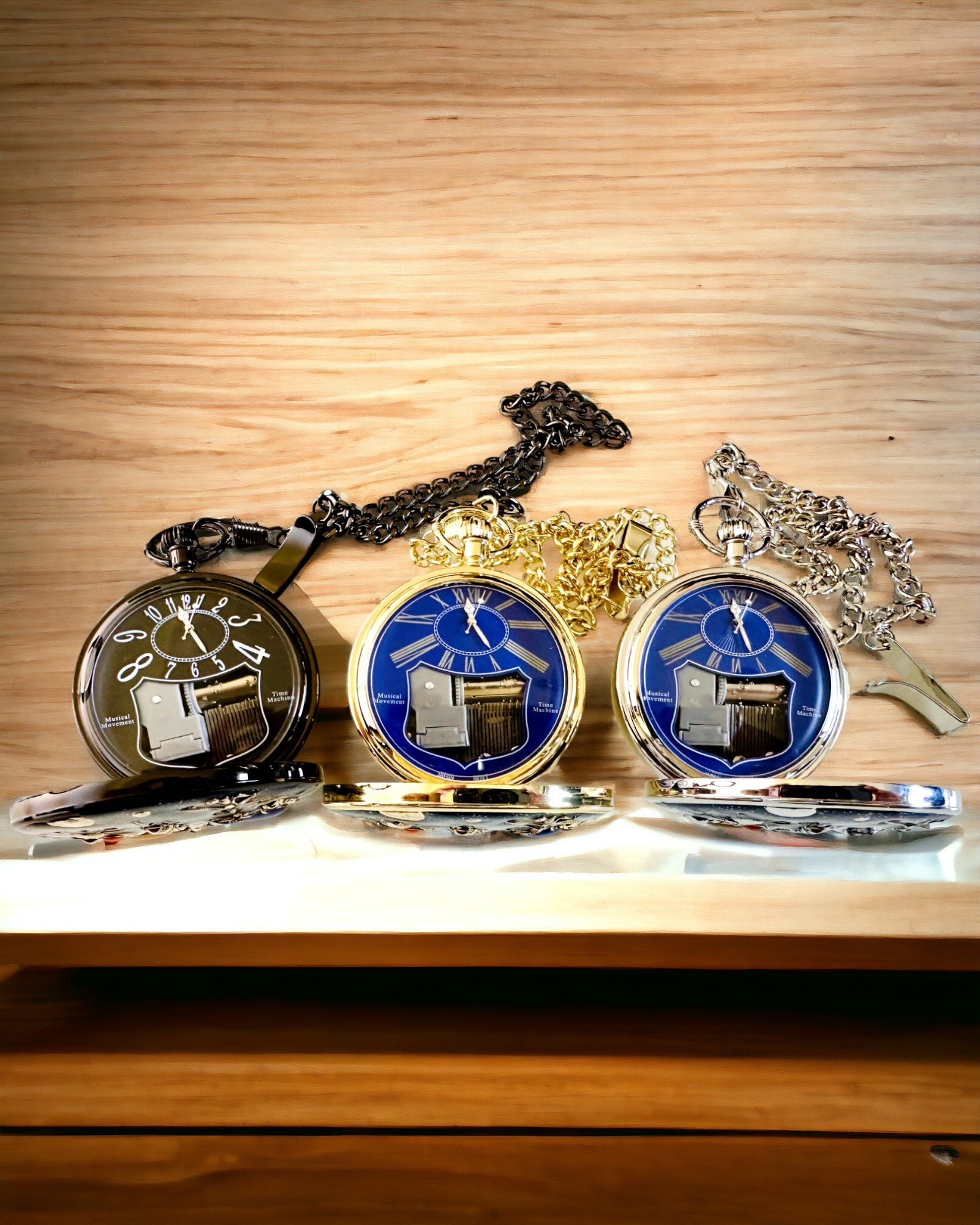 Τσέπης ρολόι "Astrum Temporis" - Ασημένιο πλαίσιο. Δυνατότητα εξατομίκευσης με χάραξη