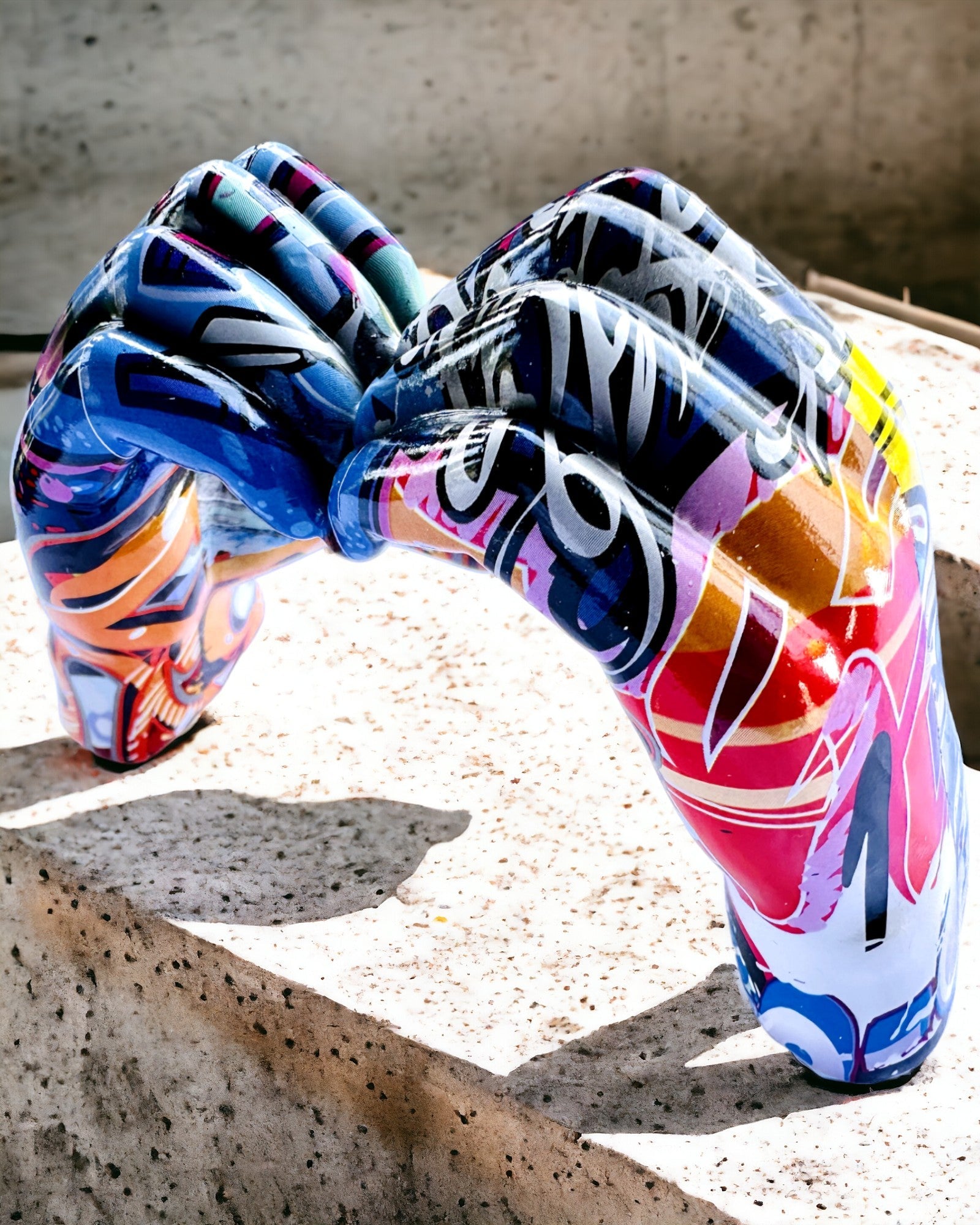 Διακοσμητικό αγαλματίδιο Πολύχρωμη Διακοσμητική Λαβή ArtBrace - δυνατότητα εξατομίκευσης με χάραξη, για δώρο