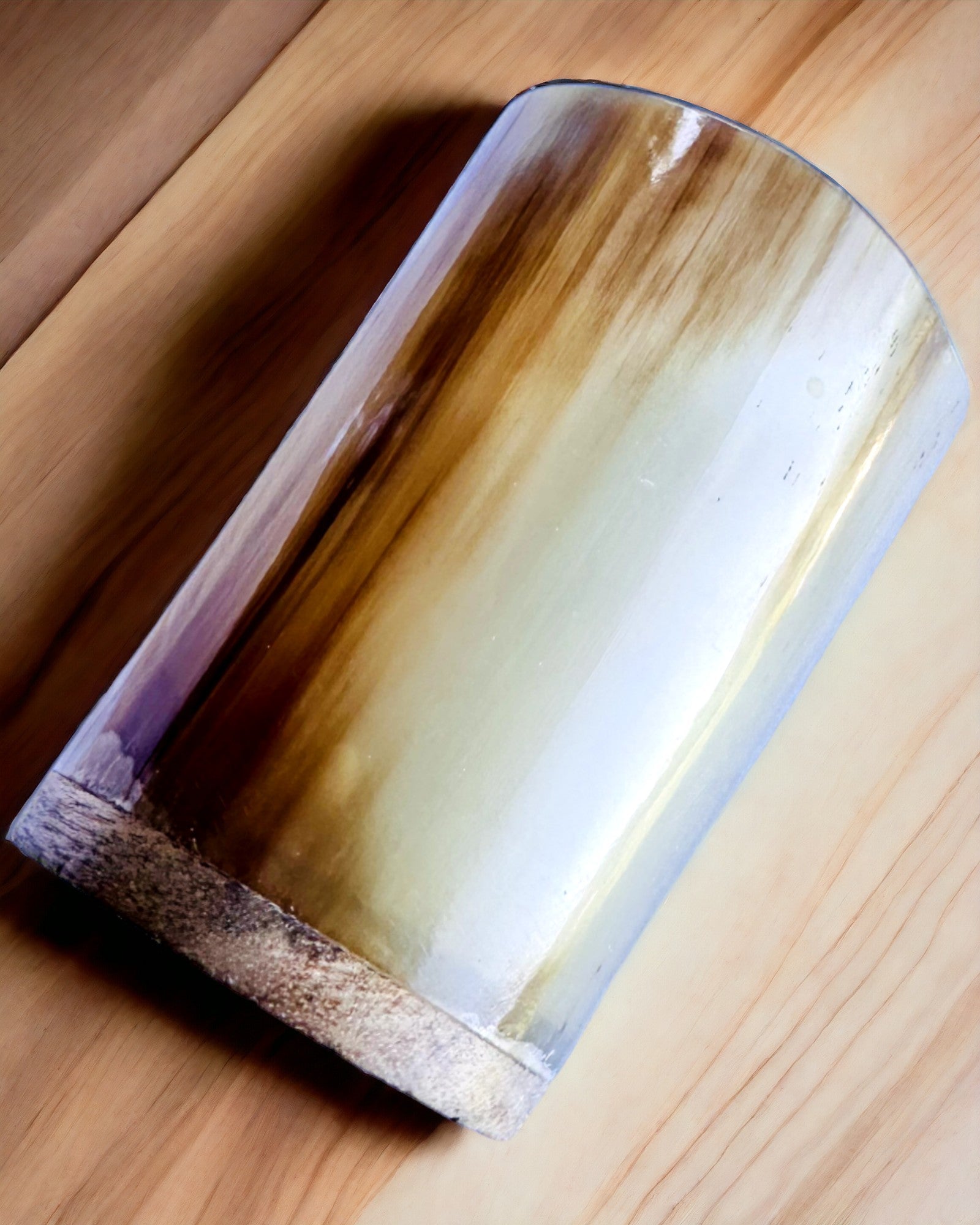 Χειροποίητο Μικρό Κύπελλο με Δυνατότητα Χάραξης, ινδικό ποτήρι, δυνατότητα εξατομίκευσης για δώρο, χάραξη. Ανοιχτό χρώμα