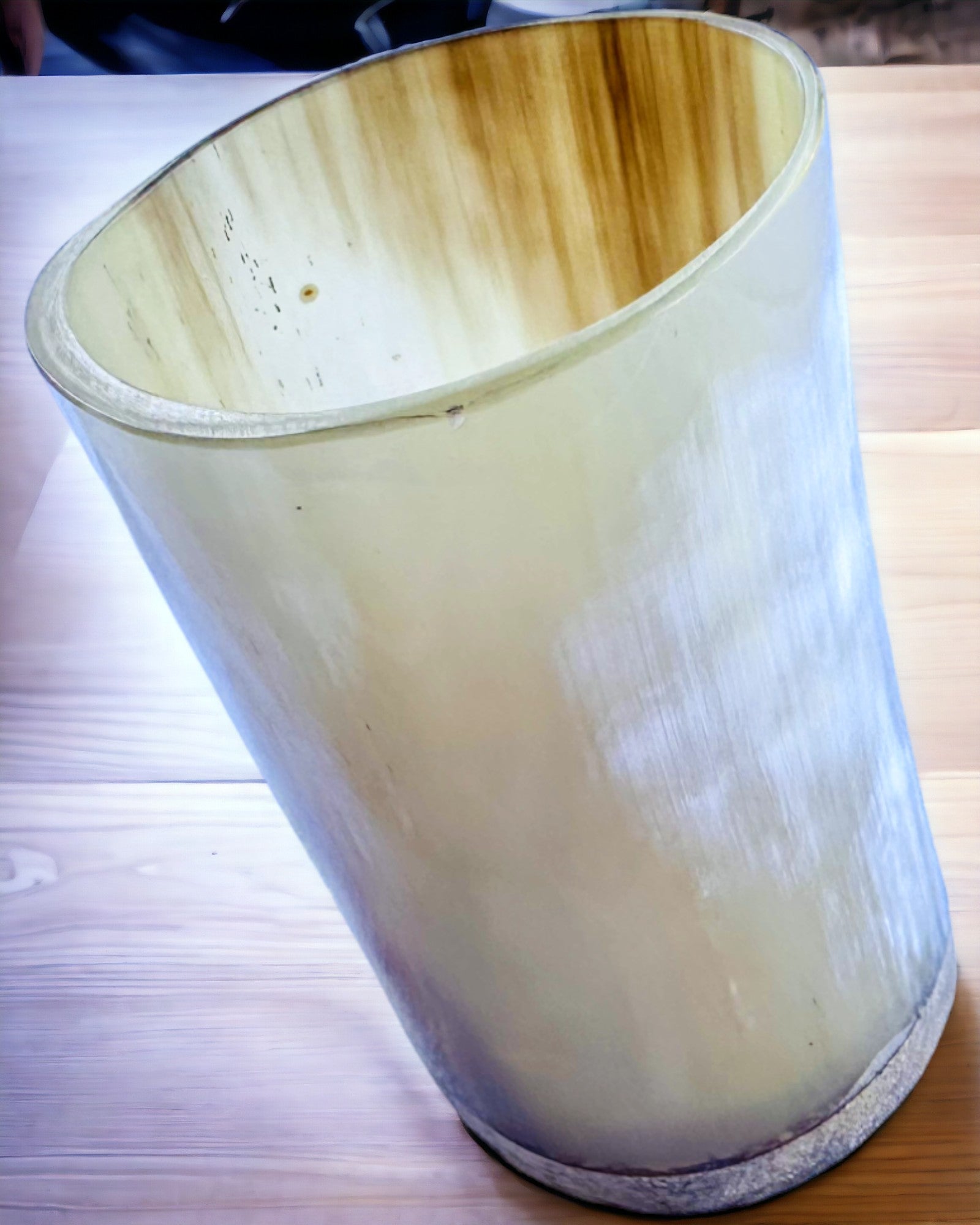 Χειροποίητο Μικρό Κύπελλο με Δυνατότητα Χάραξης, ινδικό ποτήρι, δυνατότητα εξατομίκευσης για δώρο, χάραξη. Ανοιχτό χρώμα