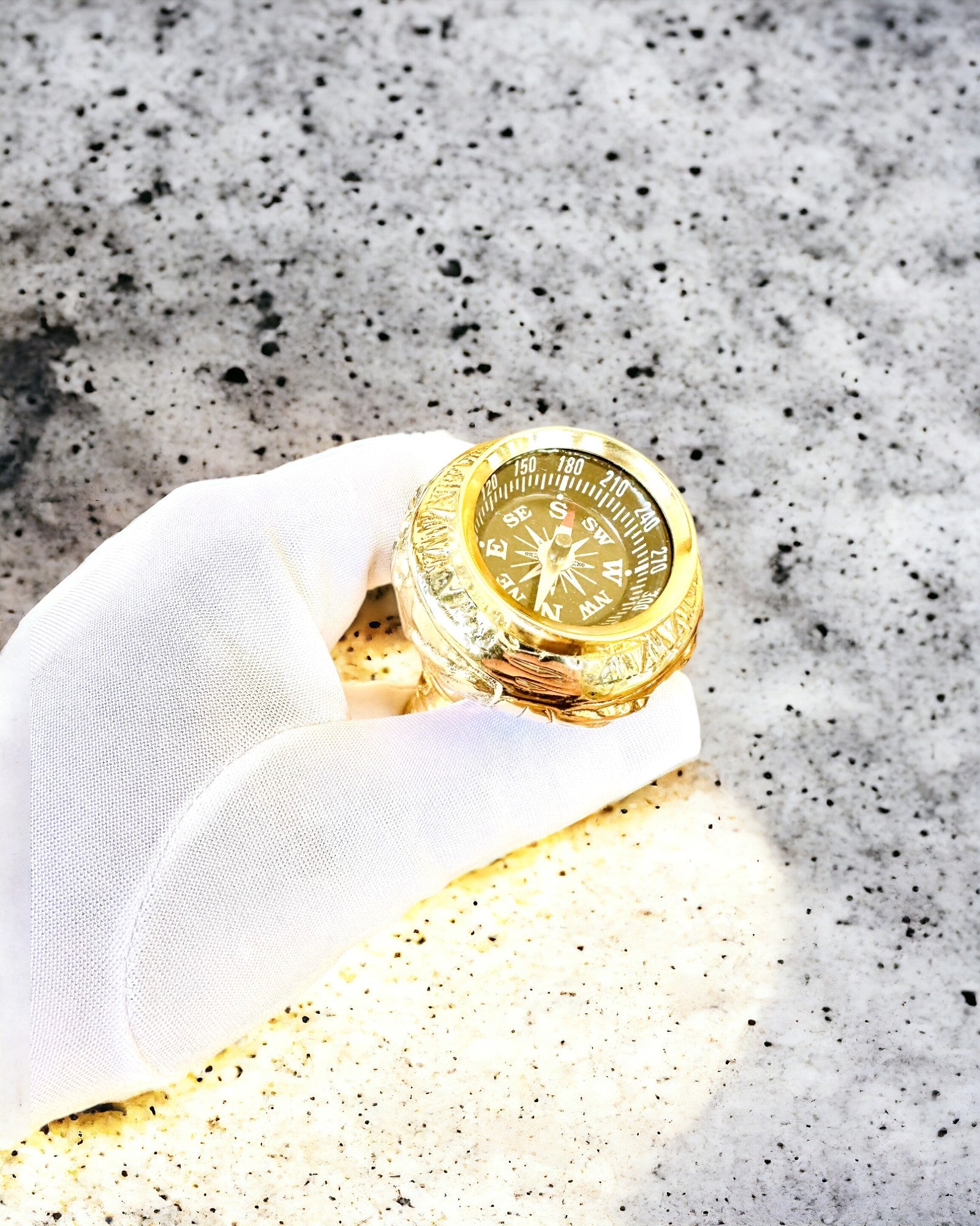 Kompasso Brown - Λάσκα για περπάτημα - Χειροποίητη Ξύλινη Σκαλιστή - Αποκλειστική Έκδοση με Δυνατότητα Χαράγματος