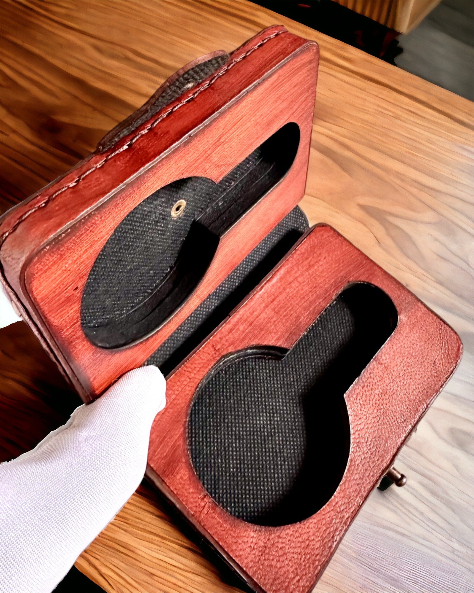 Θήκη Διοικητή – Χειροποίητη Θήκη για Τσέπης Ρολόι ή Πυξίδα με Δυνατότητα Εξατομίκευσης