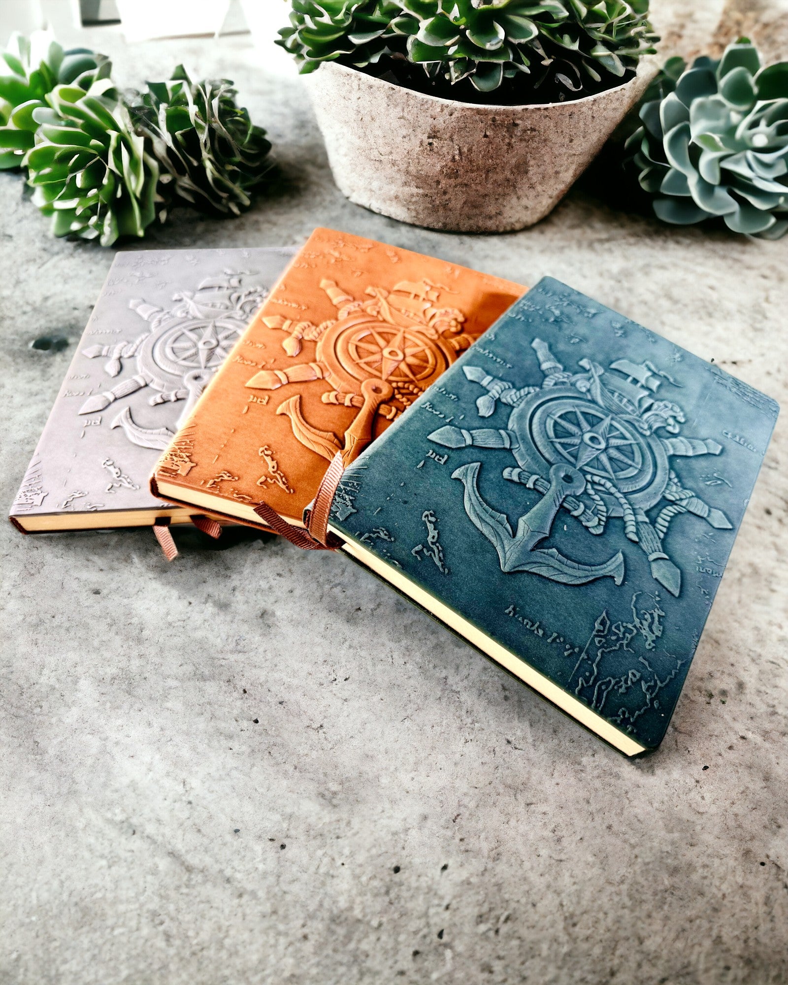 Σημειωματάρια με ναυτικό θέμα "Nautica" με επιλογή εξατομίκευσης με χάραξη, για δώρο