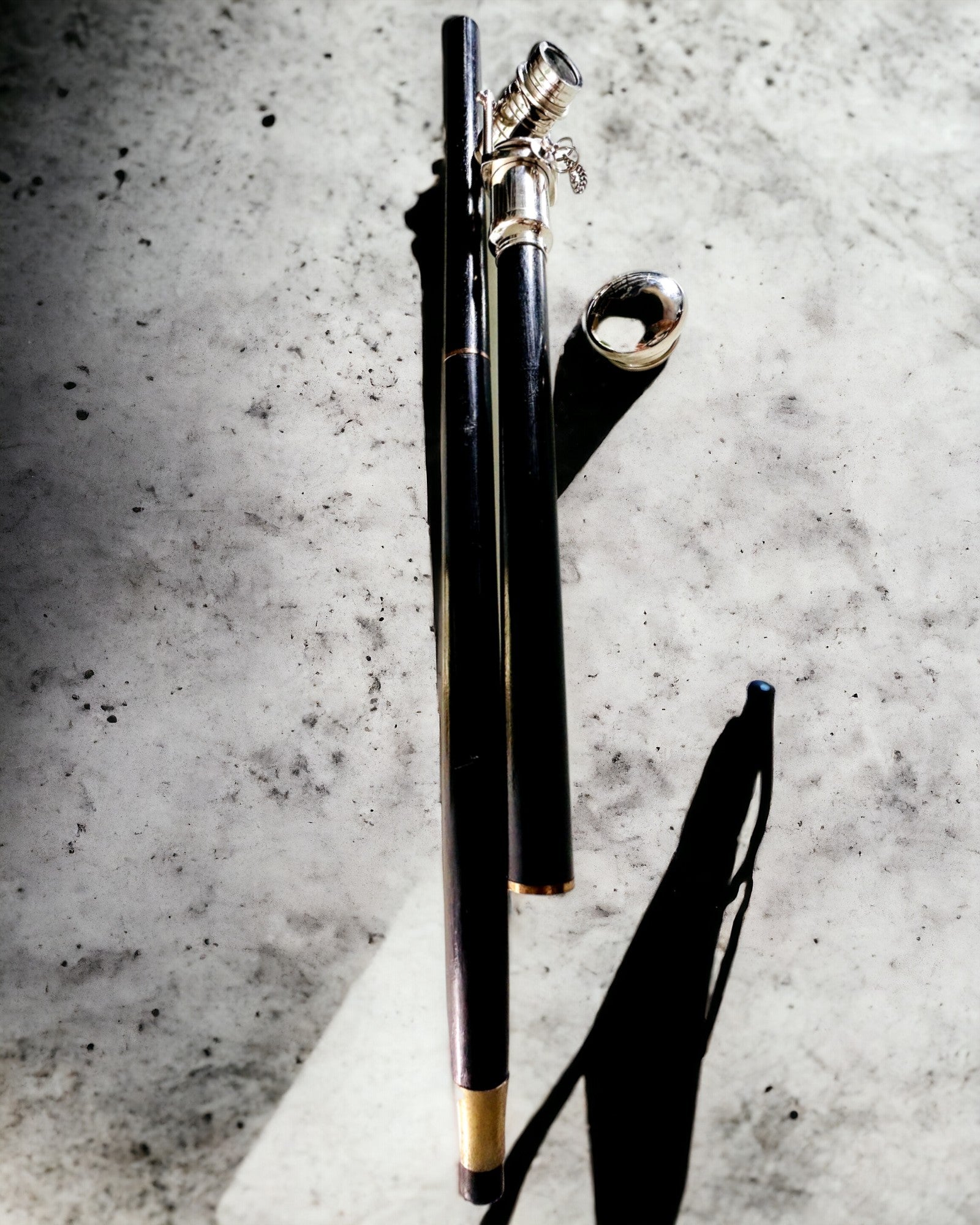 ΜΠΑΣΤΟΥΝΙ ΠΕΡΠΑΤΗΜΑΤΟΣ ΜΕ ΛΑΒΗ ΚΑΙ ΛΕΙΤΟΥΡΓΙΑ ΤΗΛΕΣΚΟΠΙΟΥ – ΚΟΜΨΟ ΚΑΙ ΜΟΔΑΤΟ, 95 CM - καπετανίσιο "Navigator's Crest"