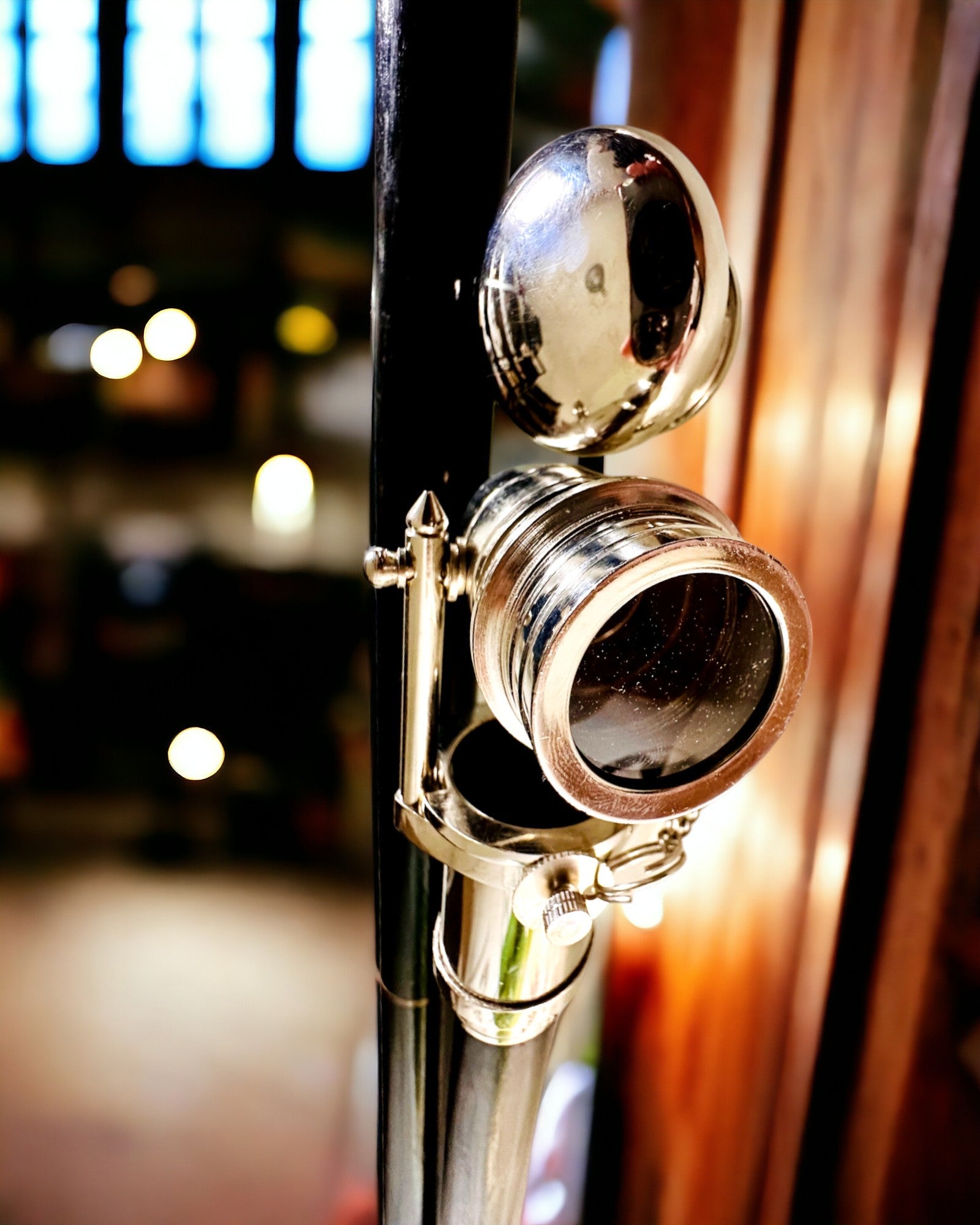 ΜΠΑΣΤΟΥΝΙ ΠΕΡΠΑΤΗΜΑΤΟΣ ΜΕ ΛΑΒΗ ΚΑΙ ΛΕΙΤΟΥΡΓΙΑ ΤΗΛΕΣΚΟΠΙΟΥ – ΚΟΜΨΟ ΚΑΙ ΜΟΔΑΤΟ, 95 CM - καπετανίσιο "Navigator's Crest"