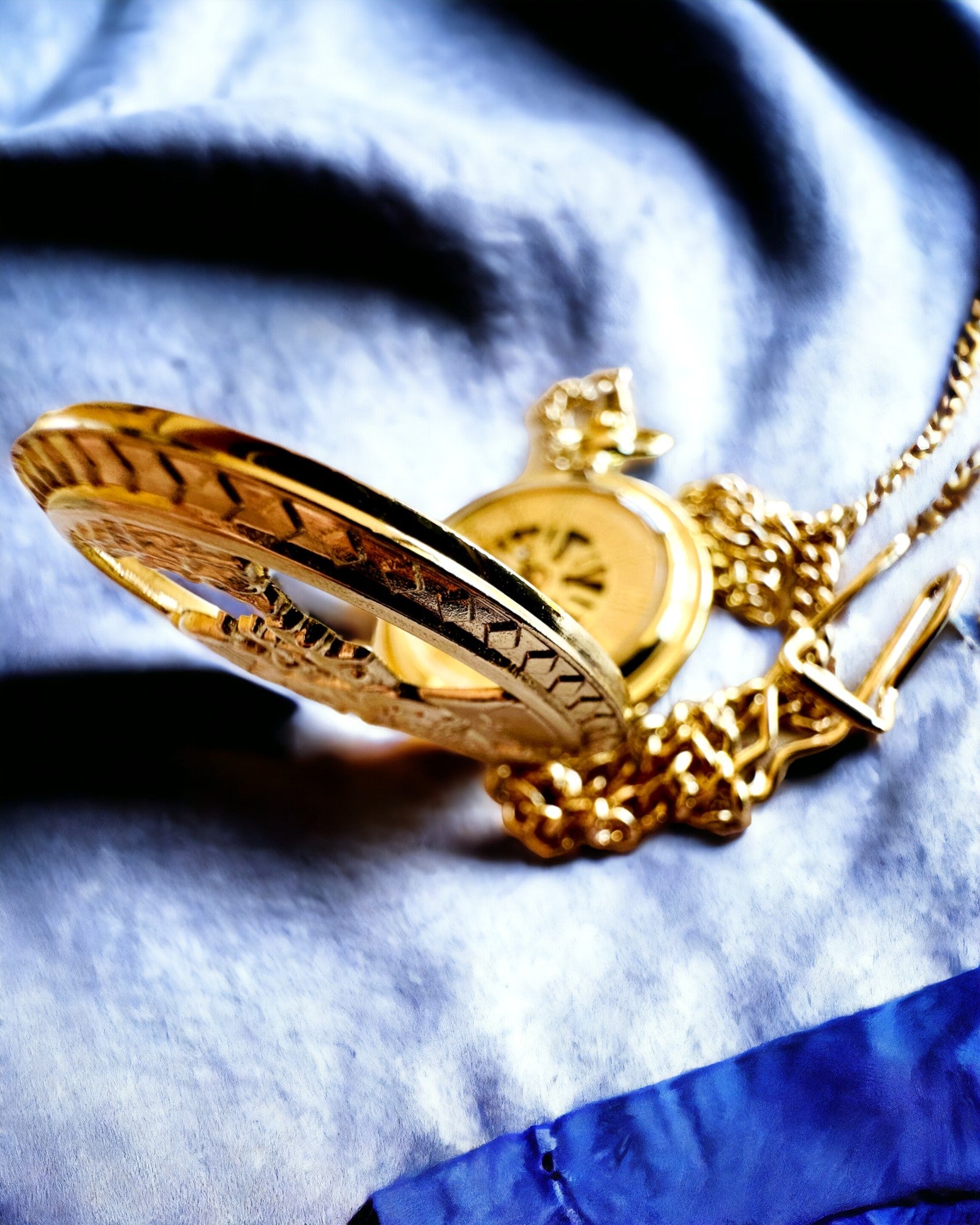 Χρονογράφος Τσέπης "Imperialny Pociąg", δυνατότητα εξατομίκευσης με χάραξη, χρώμα χρυσό