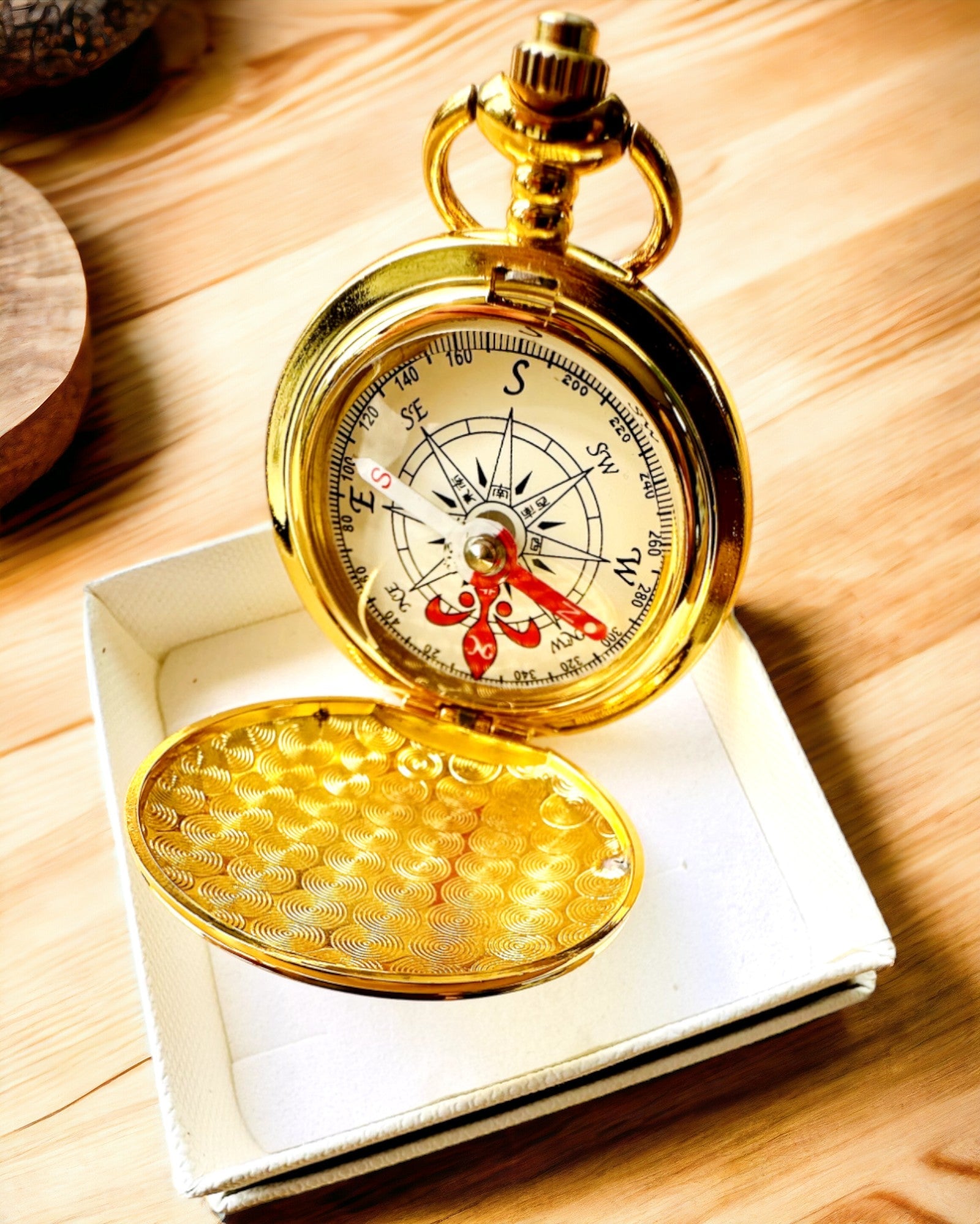 Πυξίδα Wędrowiec με Επιλογή Χαράγματος - χρώμα χρυσό