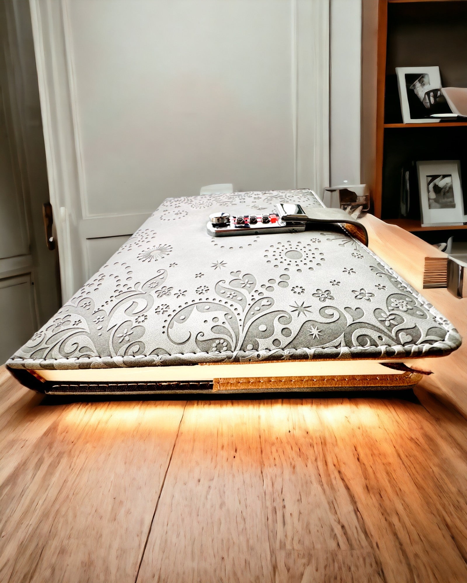 Αποκλειστικό Σημειωματάριο, δέρμα PU, A5 με Κλειδαριά Συνδυασμού - "Secret Journal", εξατομίκευση με χάραξη