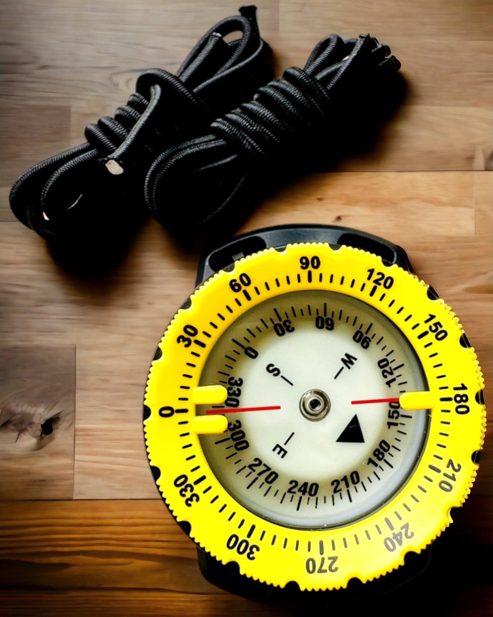 Κομπάς κατάδυσης AquaGuide - αδιάβροχος κομπάς με λειτουργία φωσφορισμού και ελαστικό λουράκι, δυνατότητα εξατομίκευσης