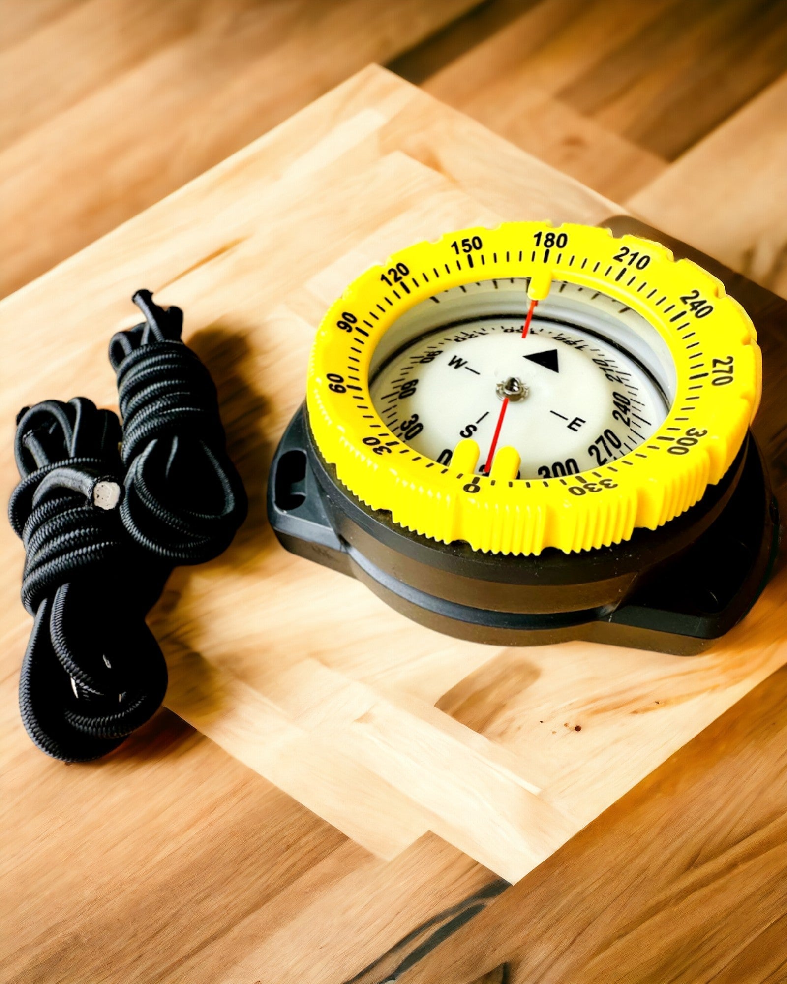 Κομπάς κατάδυσης AquaGuide - αδιάβροχος κομπάς με λειτουργία φωσφορισμού και ελαστικό λουράκι, δυνατότητα εξατομίκευσης