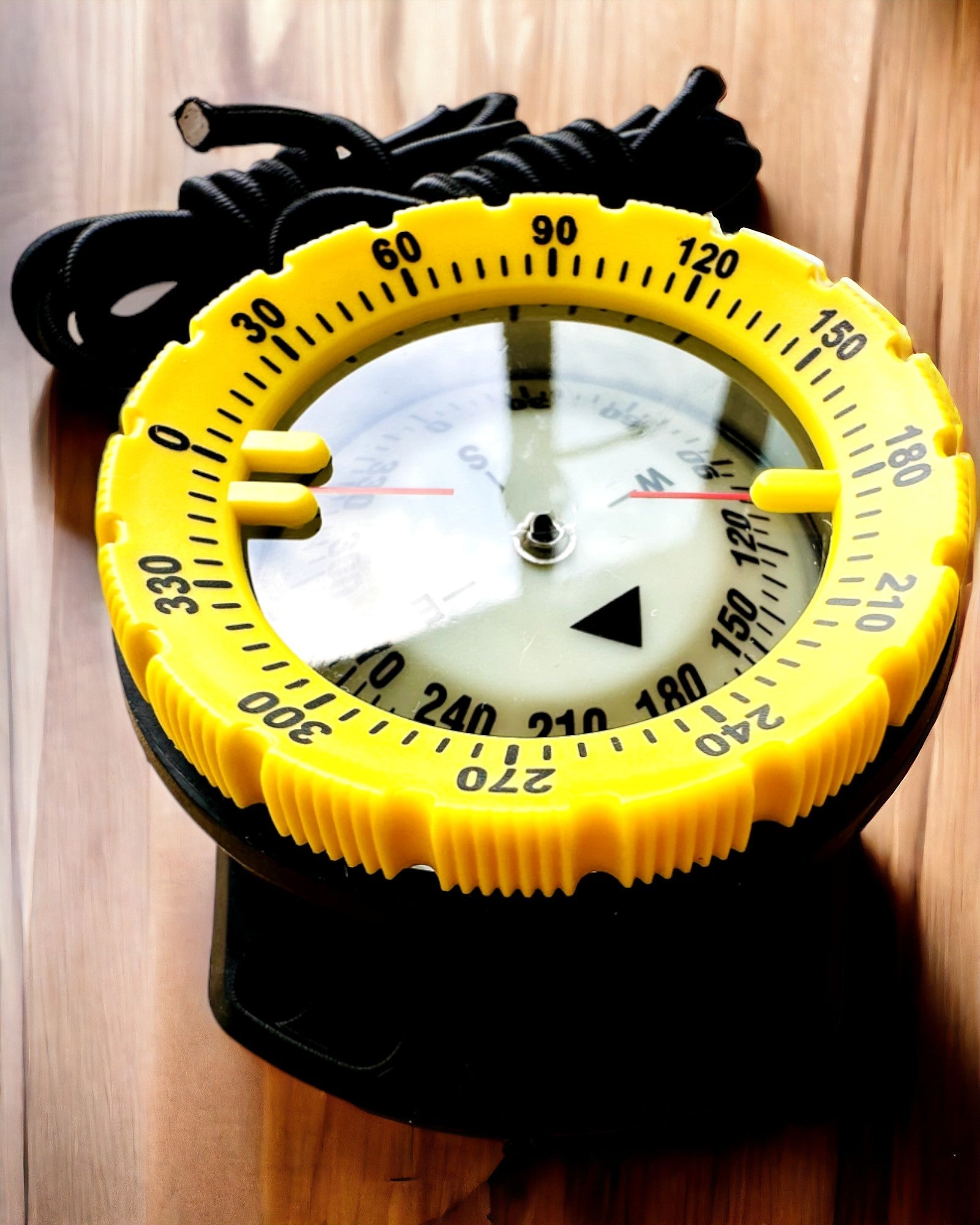 Κομπάς κατάδυσης AquaGuide - αδιάβροχος κομπάς με λειτουργία φωσφορισμού και ελαστικό λουράκι, δυνατότητα εξατομίκευσης