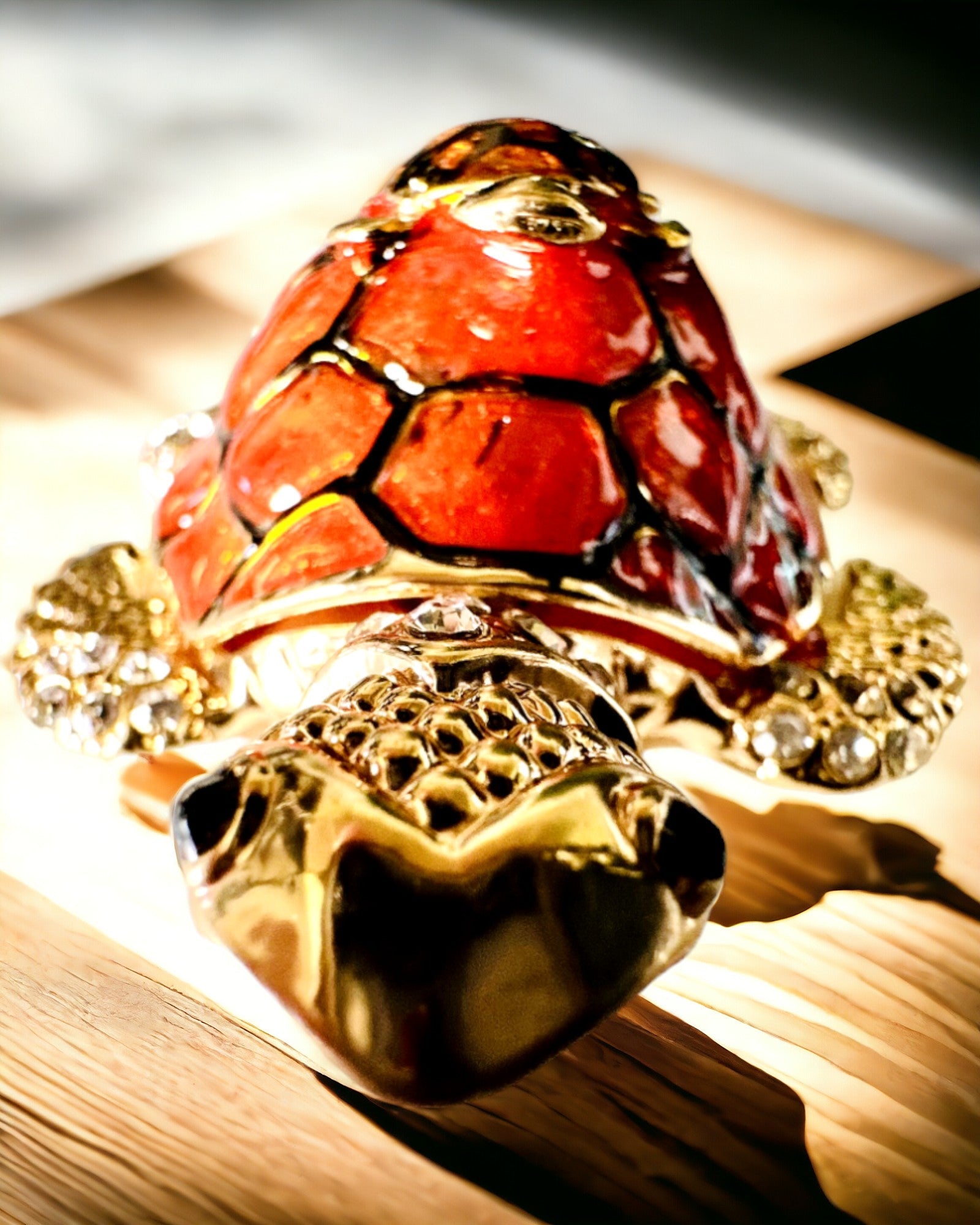 Κουτί "Οικογένεια Χελωνών" - χρώμα πορτοκαλί, εξατομίκευση με χάραξη