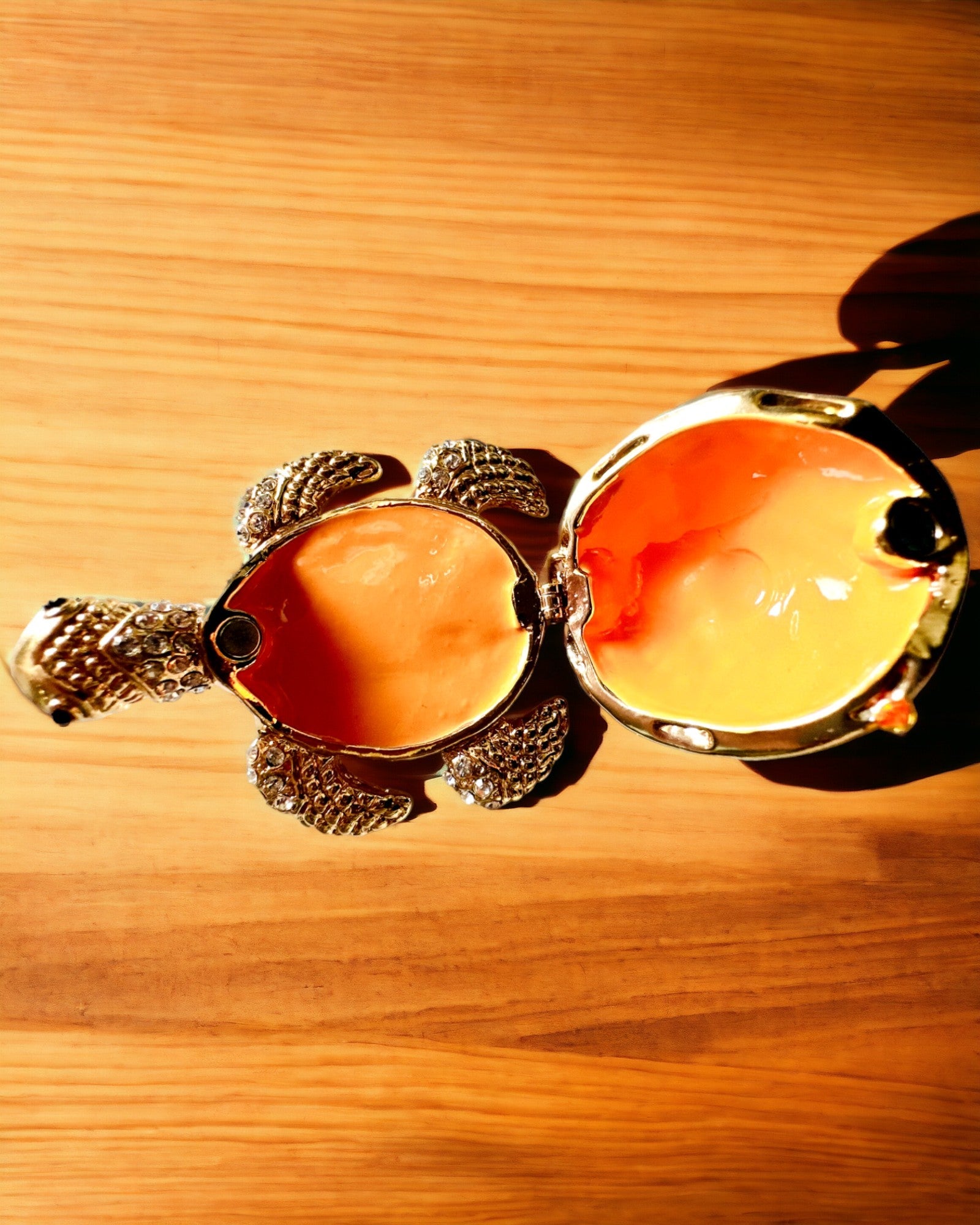 Κουτί "Οικογένεια Χελωνών" - χρώμα πορτοκαλί, εξατομίκευση με χάραξη