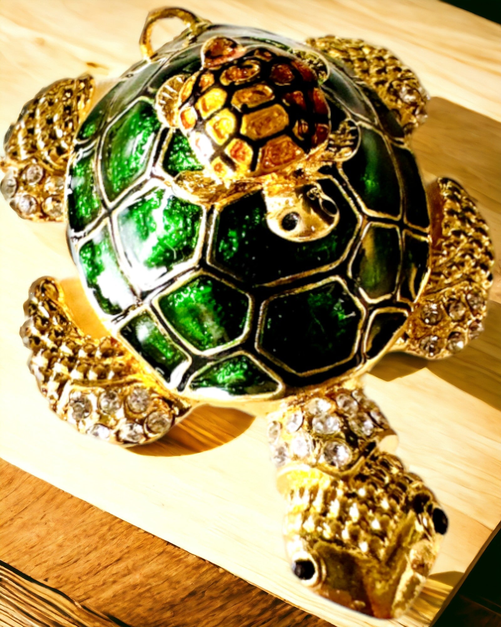 Κουτί "Οικογένεια Χελωνών" - πράσινο χρώμα, εξατομίκευση με χάραξη