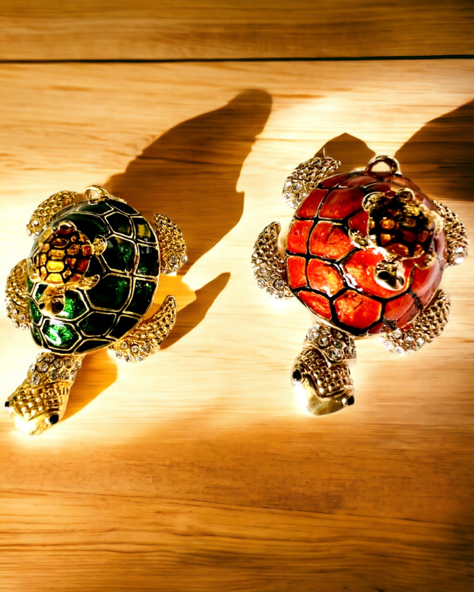 Κουτί "Οικογένεια Χελωνών" - πράσινο χρώμα, εξατομίκευση με χάραξη