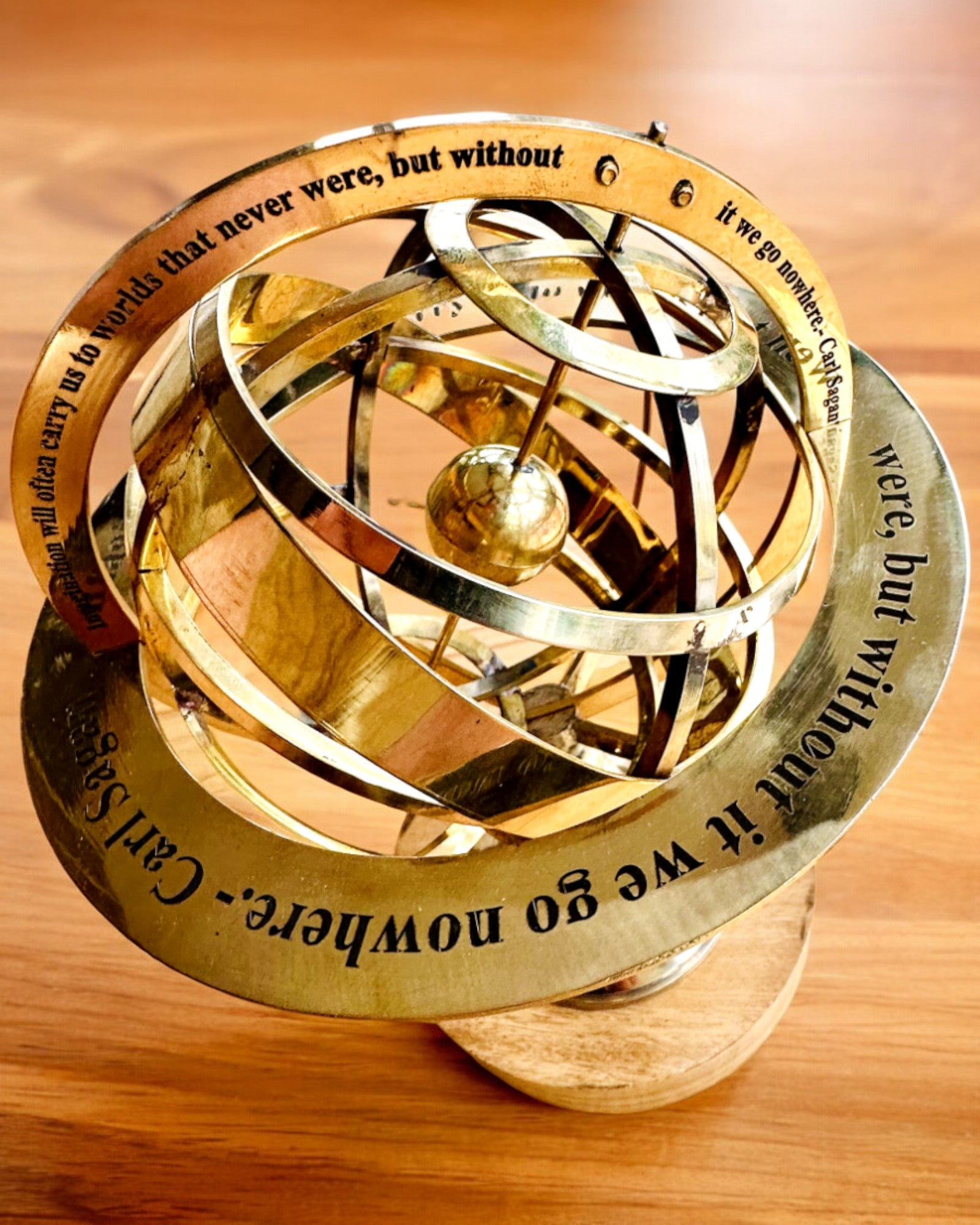 Astrolabium Artis - Χειροποίητο με Επιλογή Χαράγματος, διακόσμηση για το γραφείο, premium